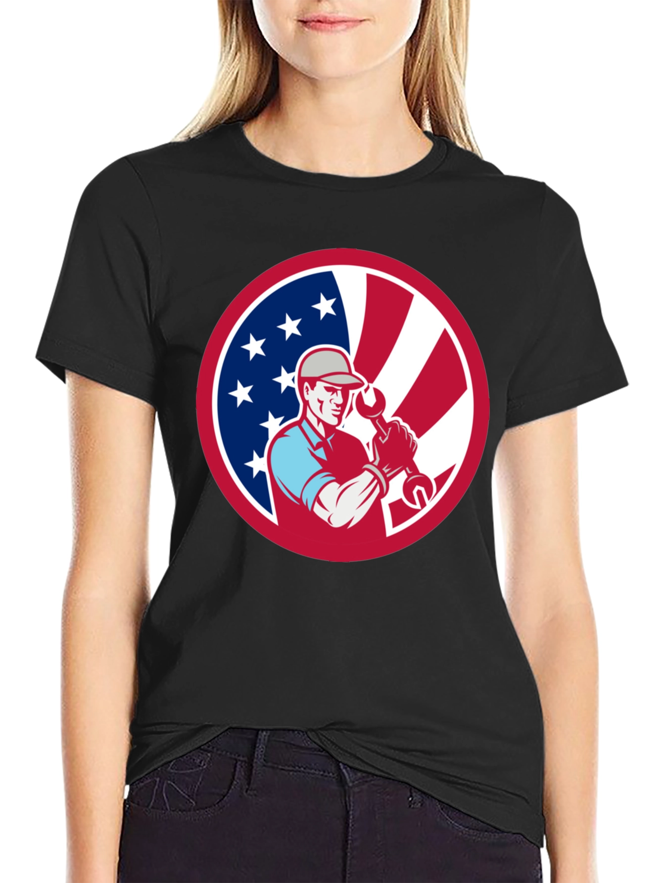 Patriotic Mechanic T-Shirt - USA Pride! - 2