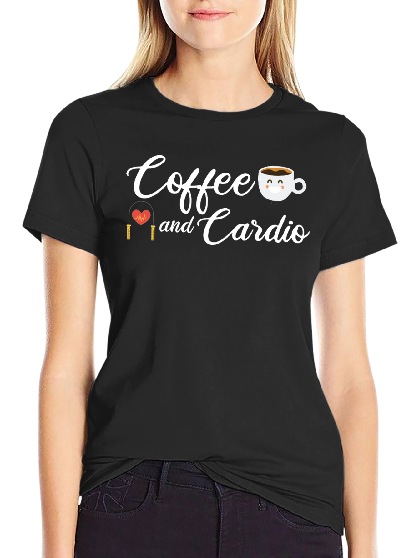 Black Coffee and Cardio Graphic Tee view 2