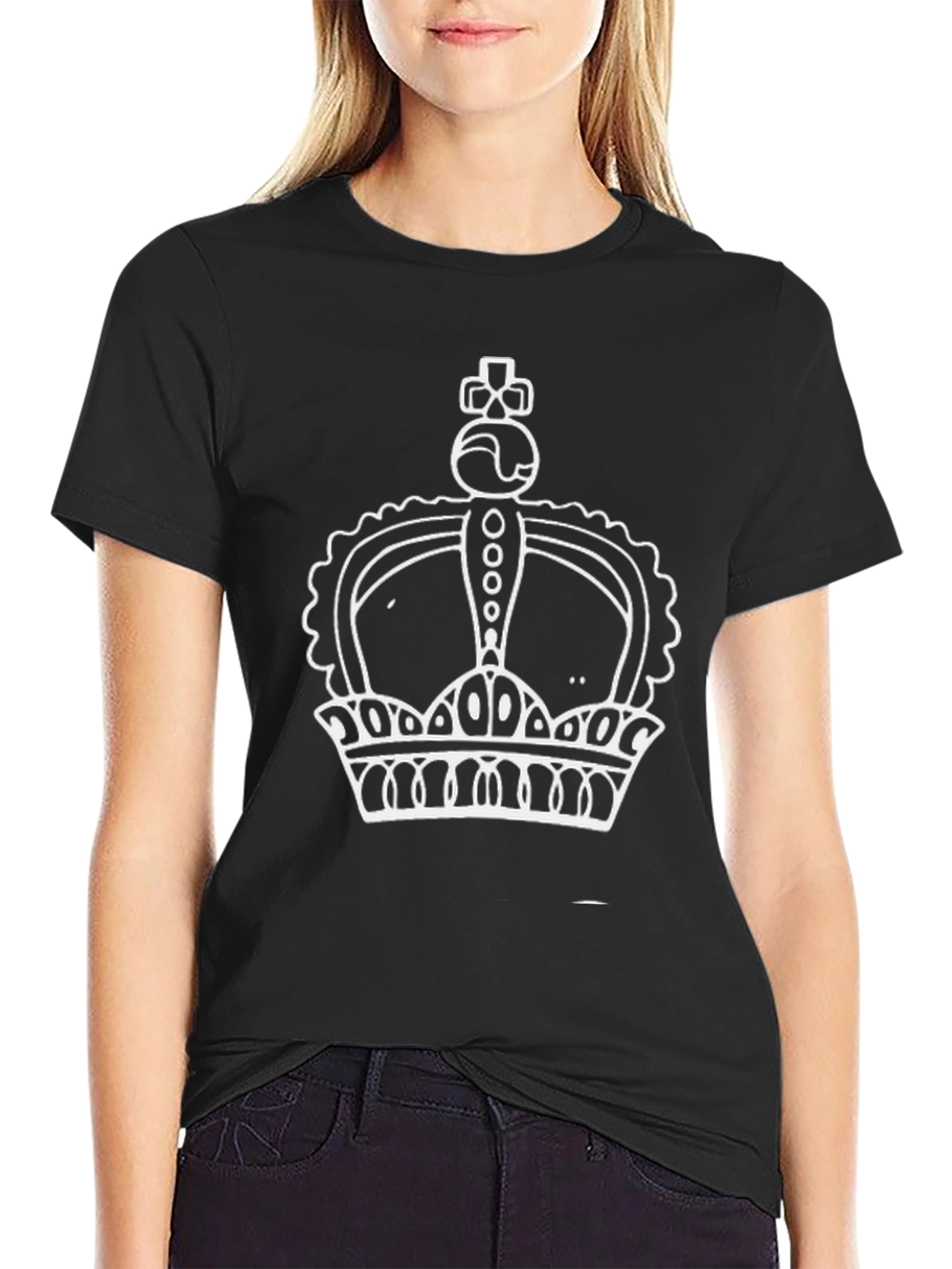 Black Crown Graphic Tee - Black T-Shirt view 2