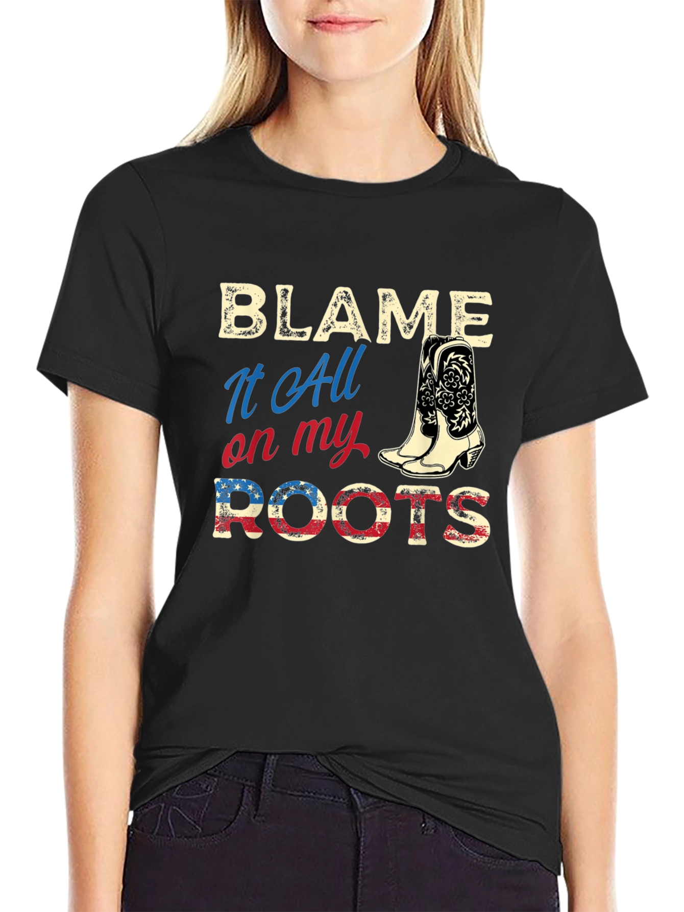 Blame It All On My Roots Graphic Tee - 2