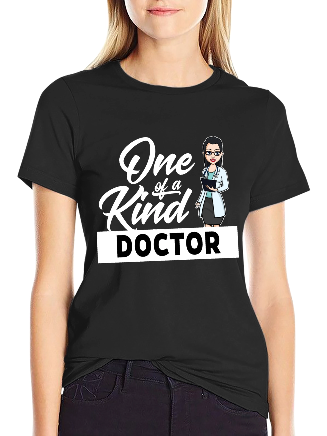 Black One of a Kind Doctor T-Shirt - Black view 2