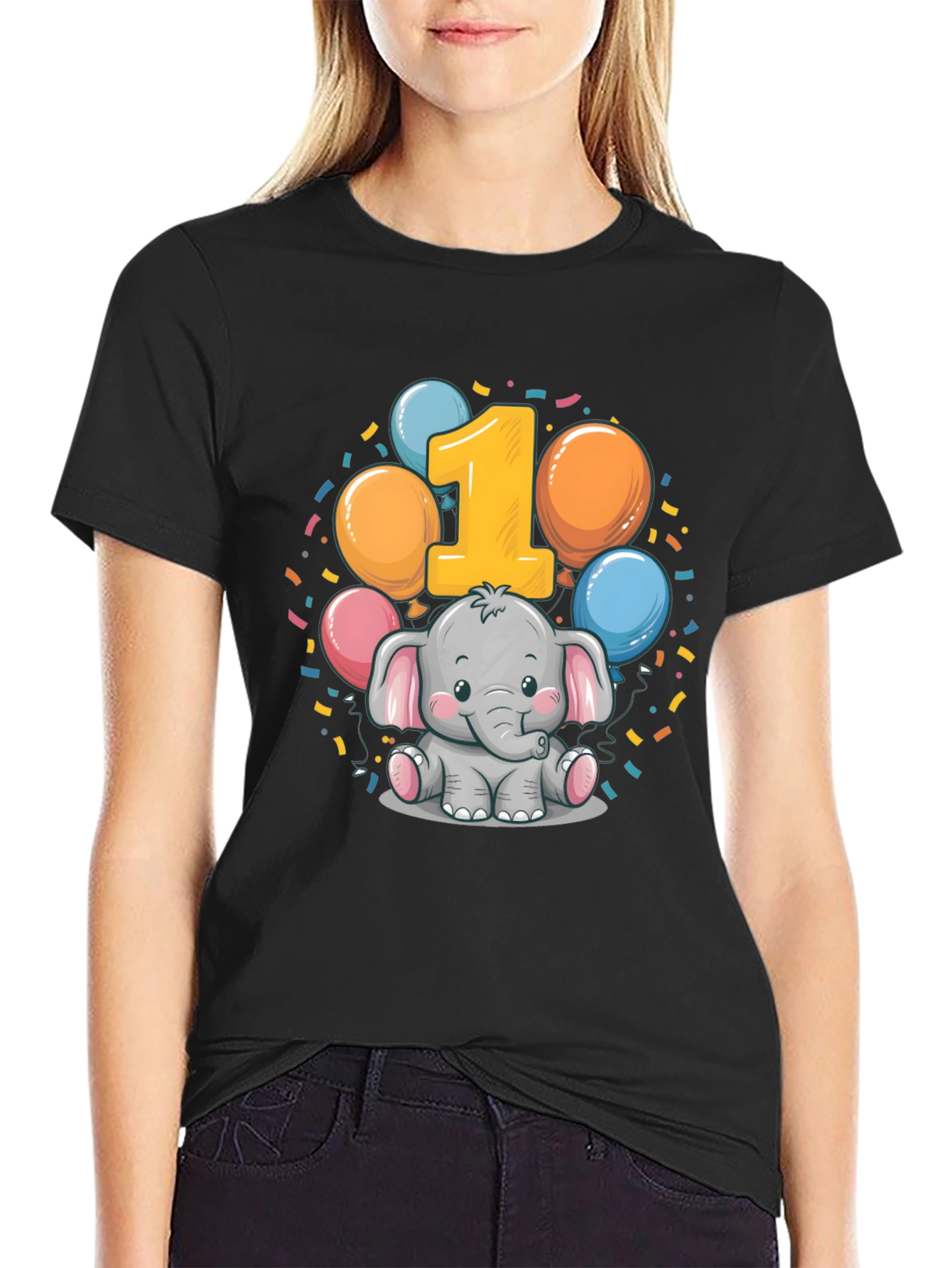 Baby's First Birthday Elephant T-Shirt - 2