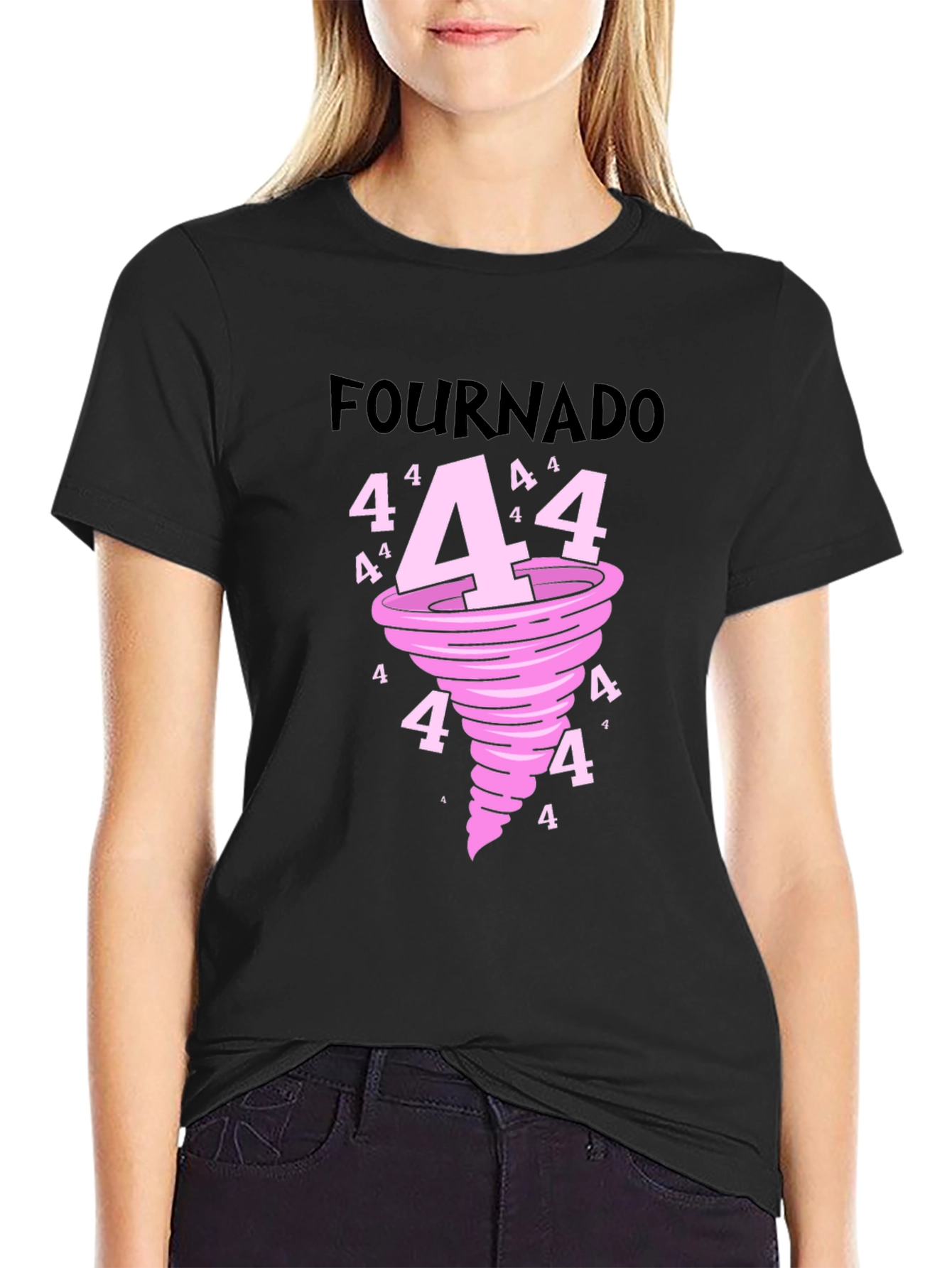Black Fournado Black Graphic Tee view 2