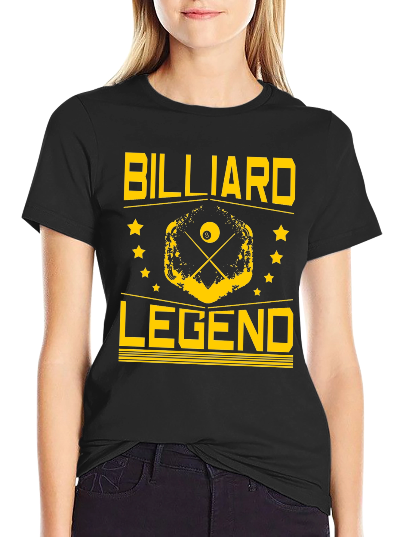 Billiard Legend Black Graphic Tee - 2