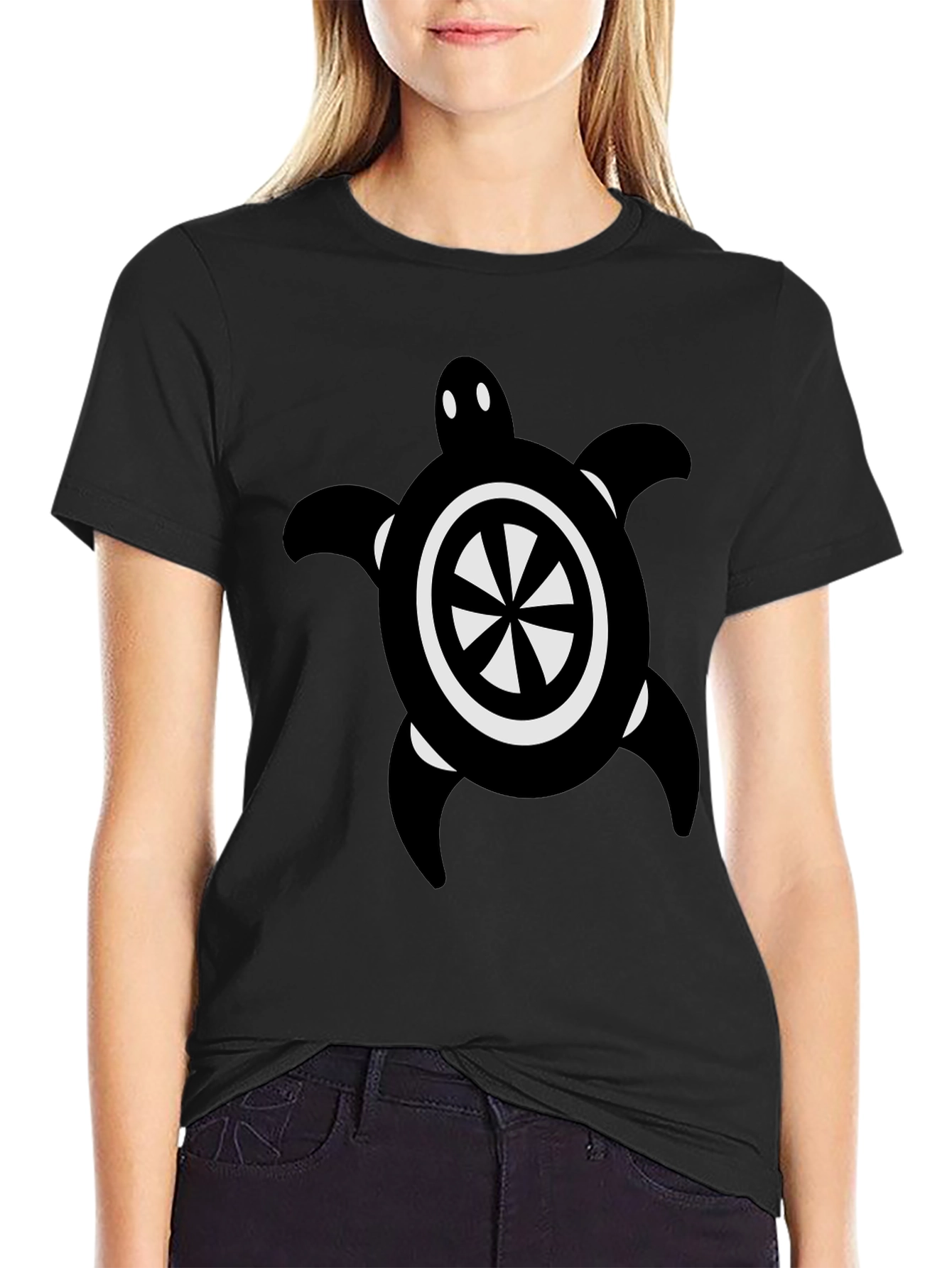 Black Black Turtle Graphic Tee view 2