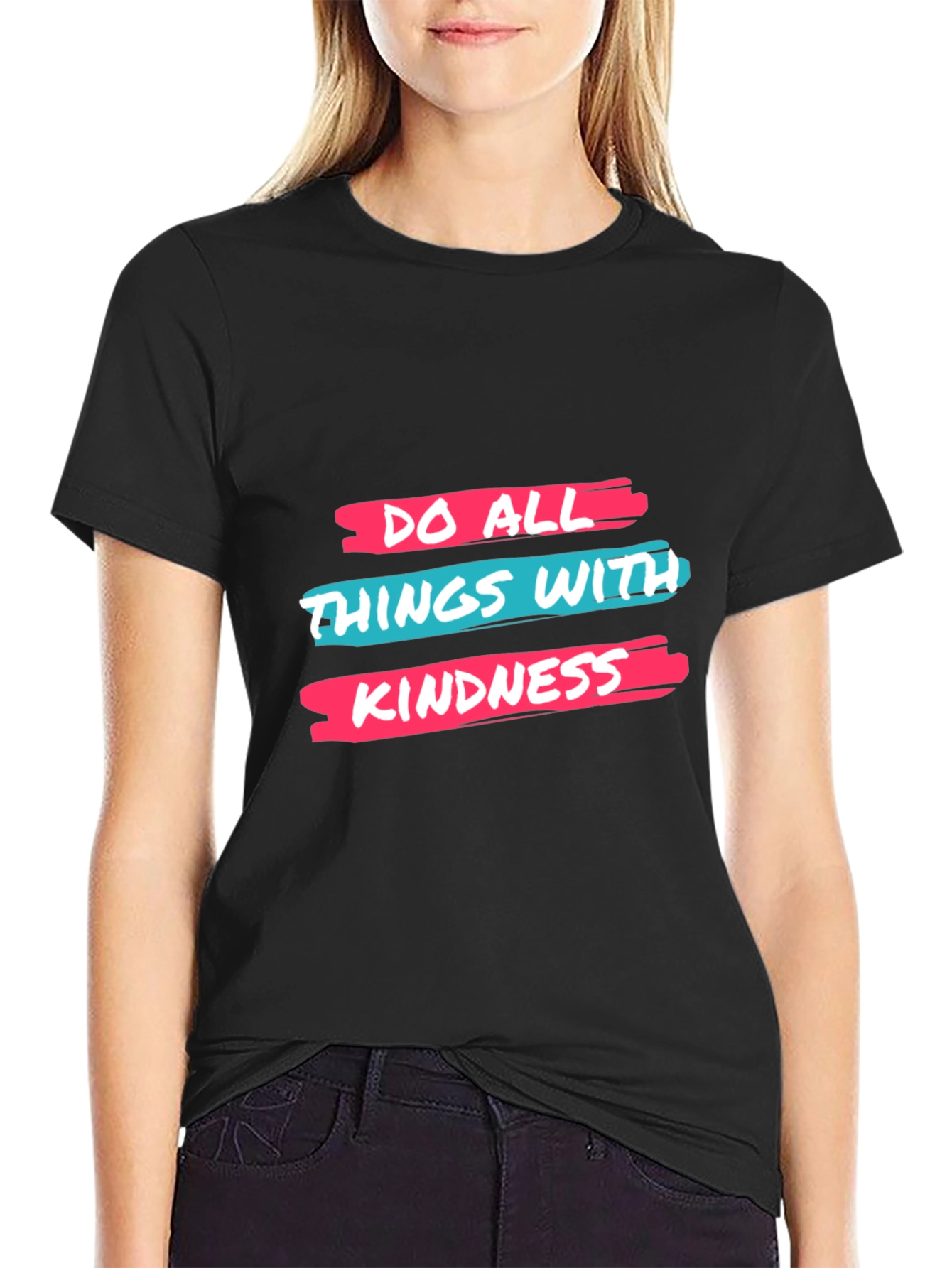 Black Kindness Graphic Tee - Stylish & Comfy! view 2