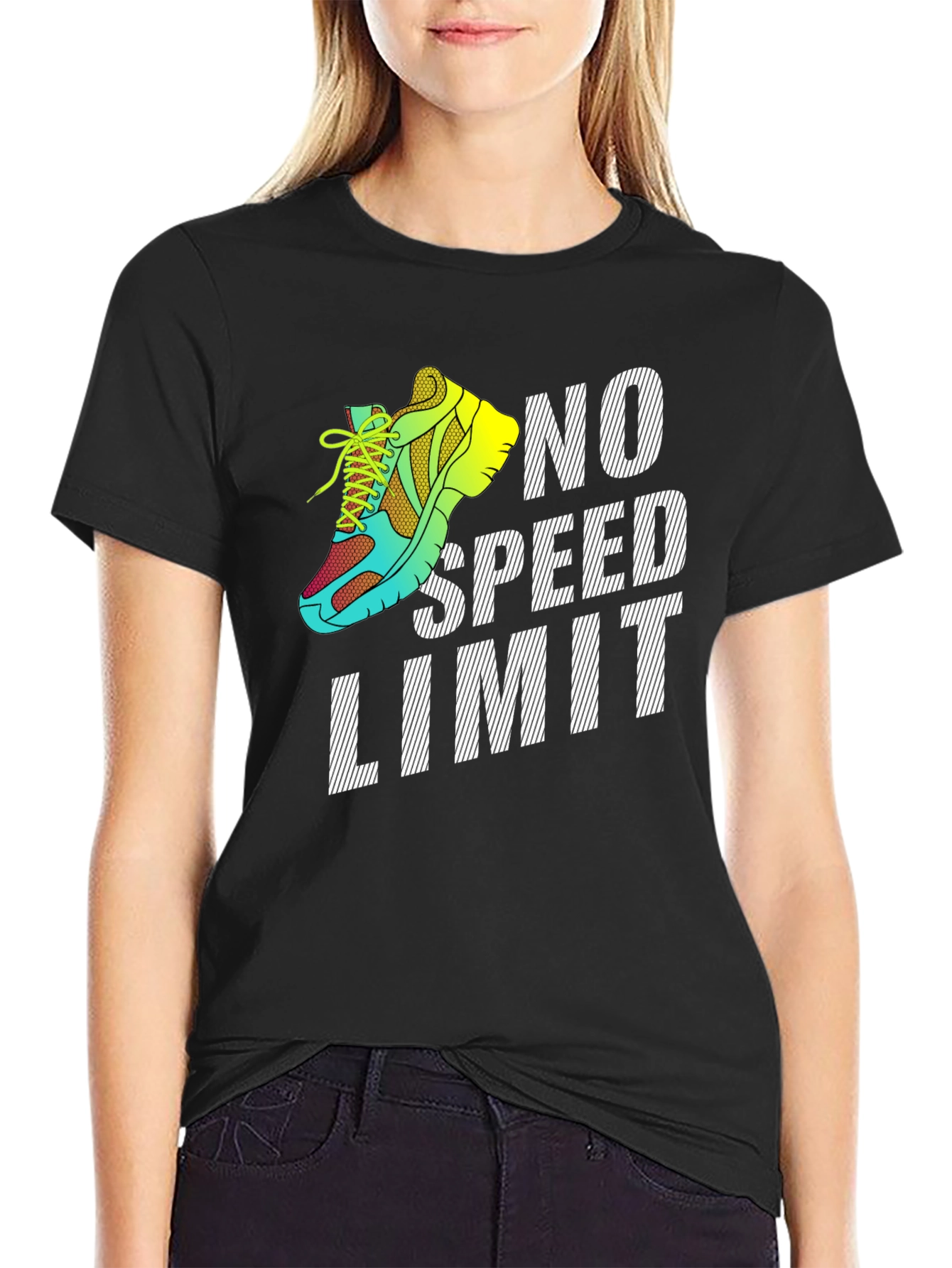 No Speed Limit Runner Graphic T-Shirt - 2
