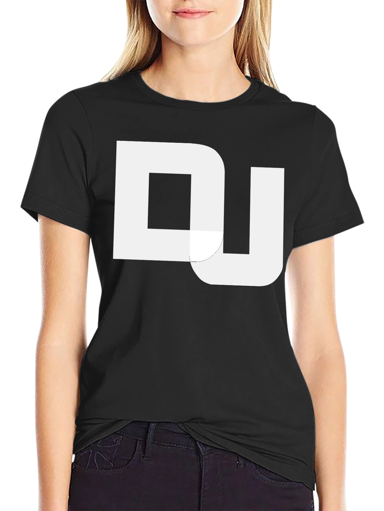 Black DJ Graphic Print Black T-Shirt view 2
