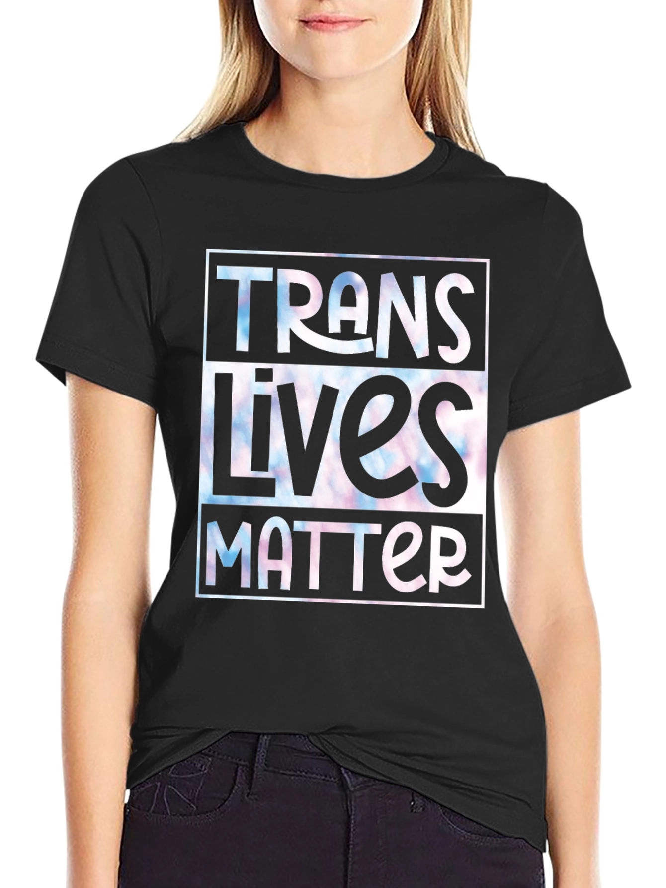 Black Trans Lives Matter Graphic Tee view 2