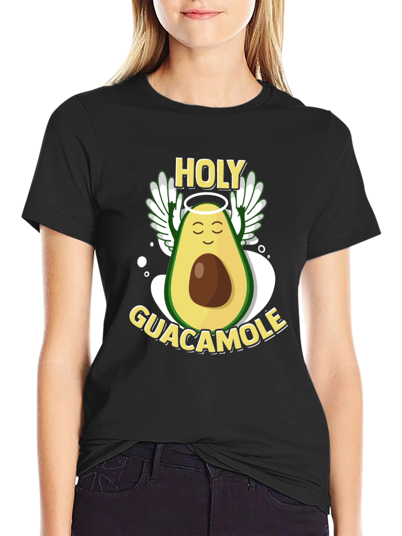 Black Holy Guacamole Black T-Shirt view 2