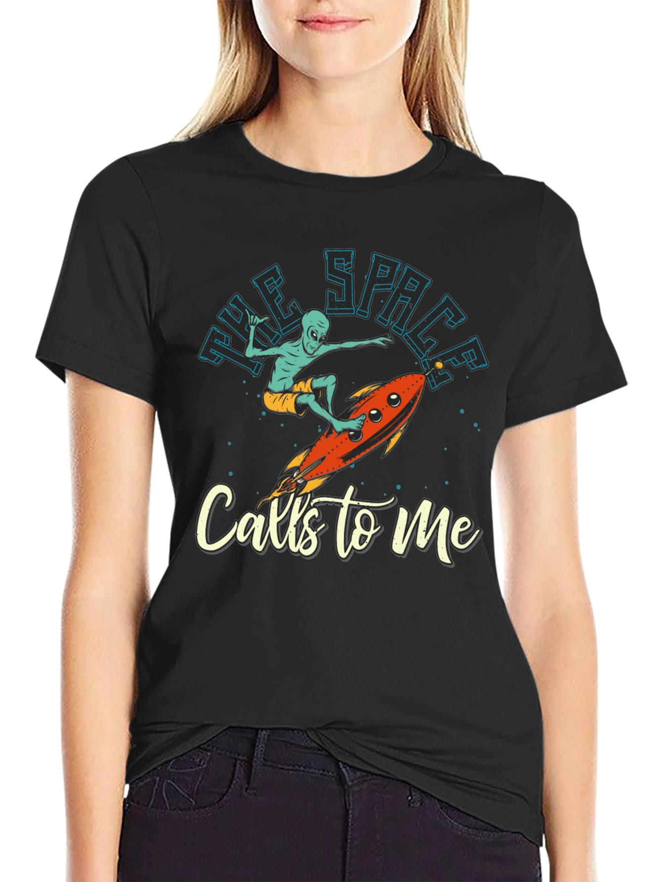 Alien Surfer T-Shirt - The Space Calls To Me - 2