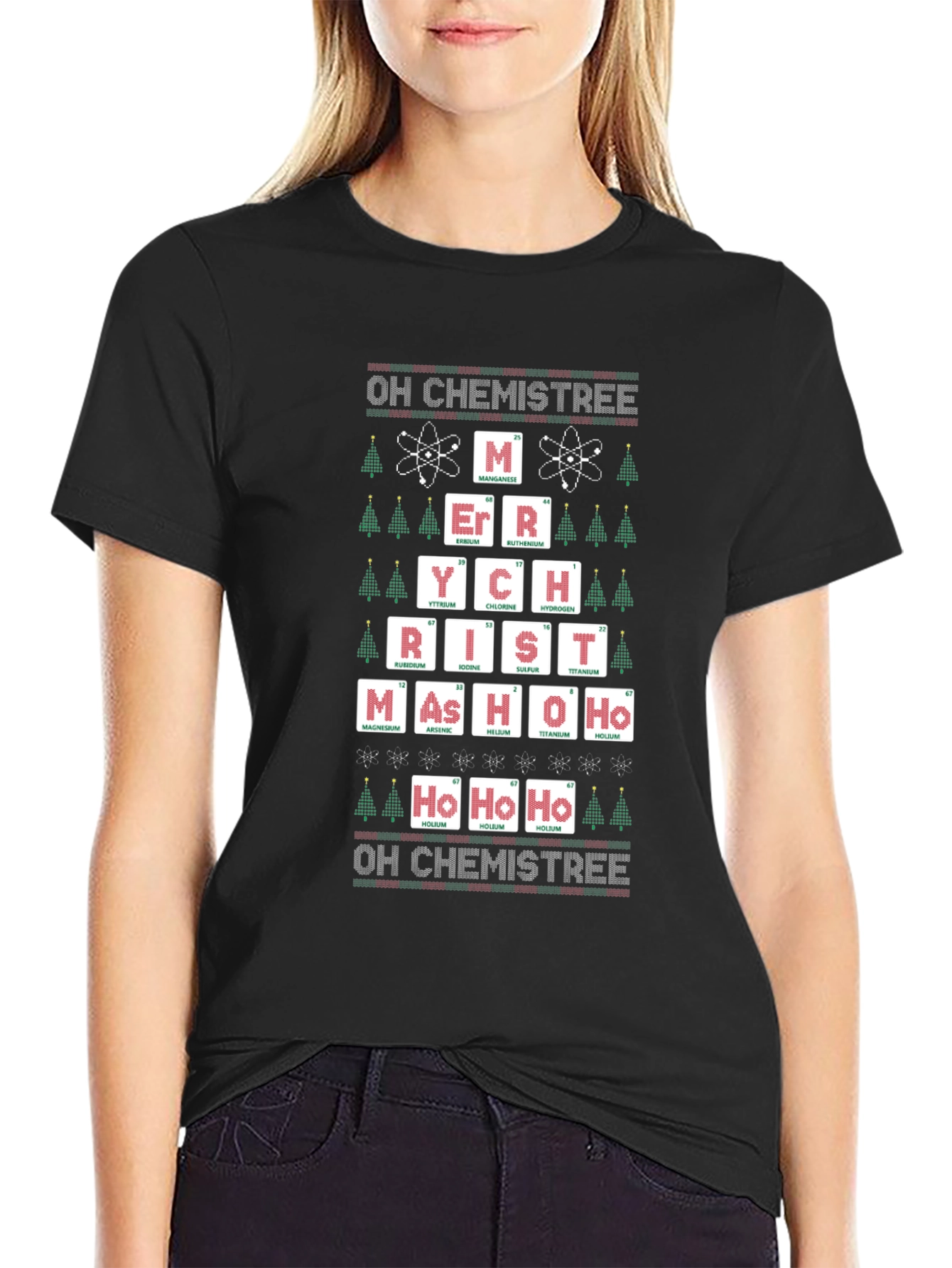 Oh Chemistree! Periodic Table Christmas T-Shirt - 2