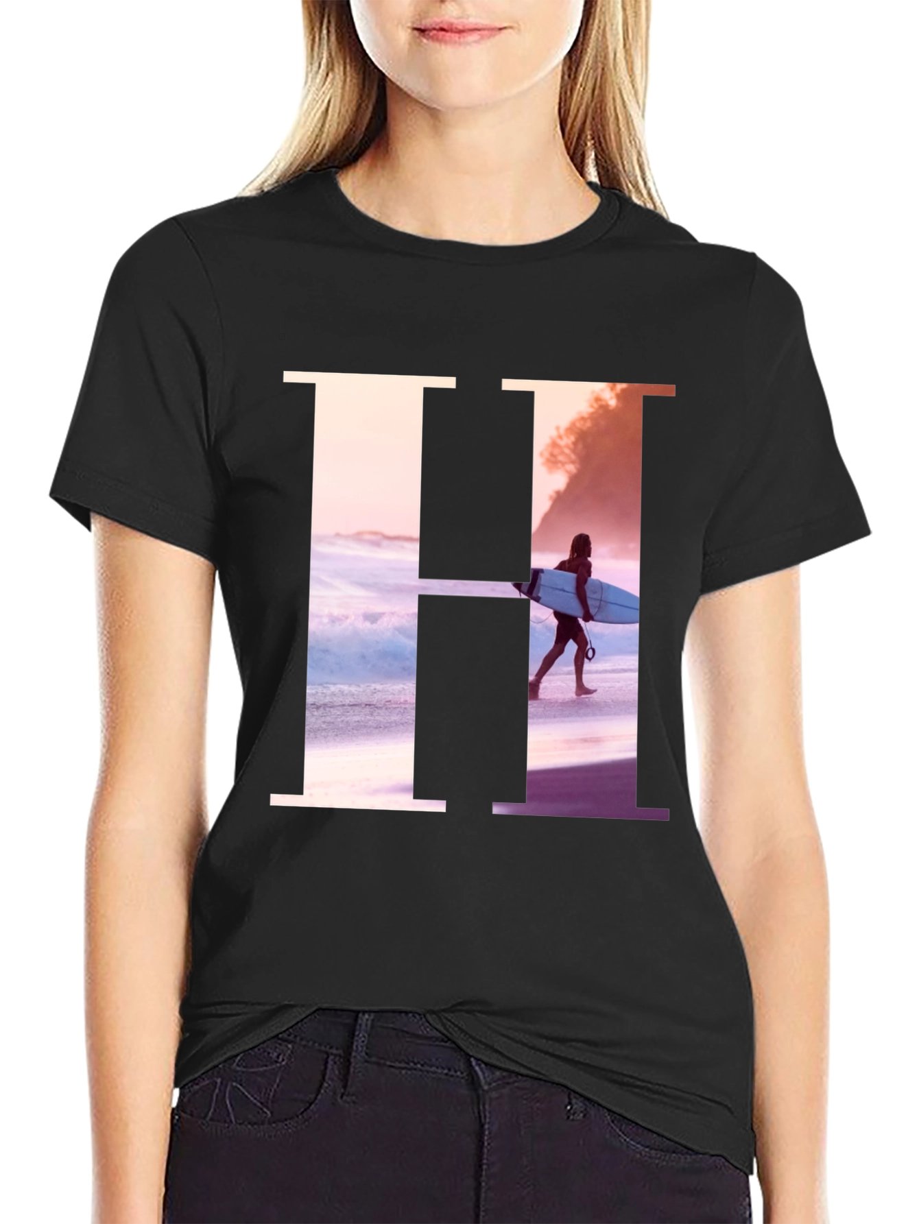 Black Surf's Up Graphic Tee - Beach Vibes view 2