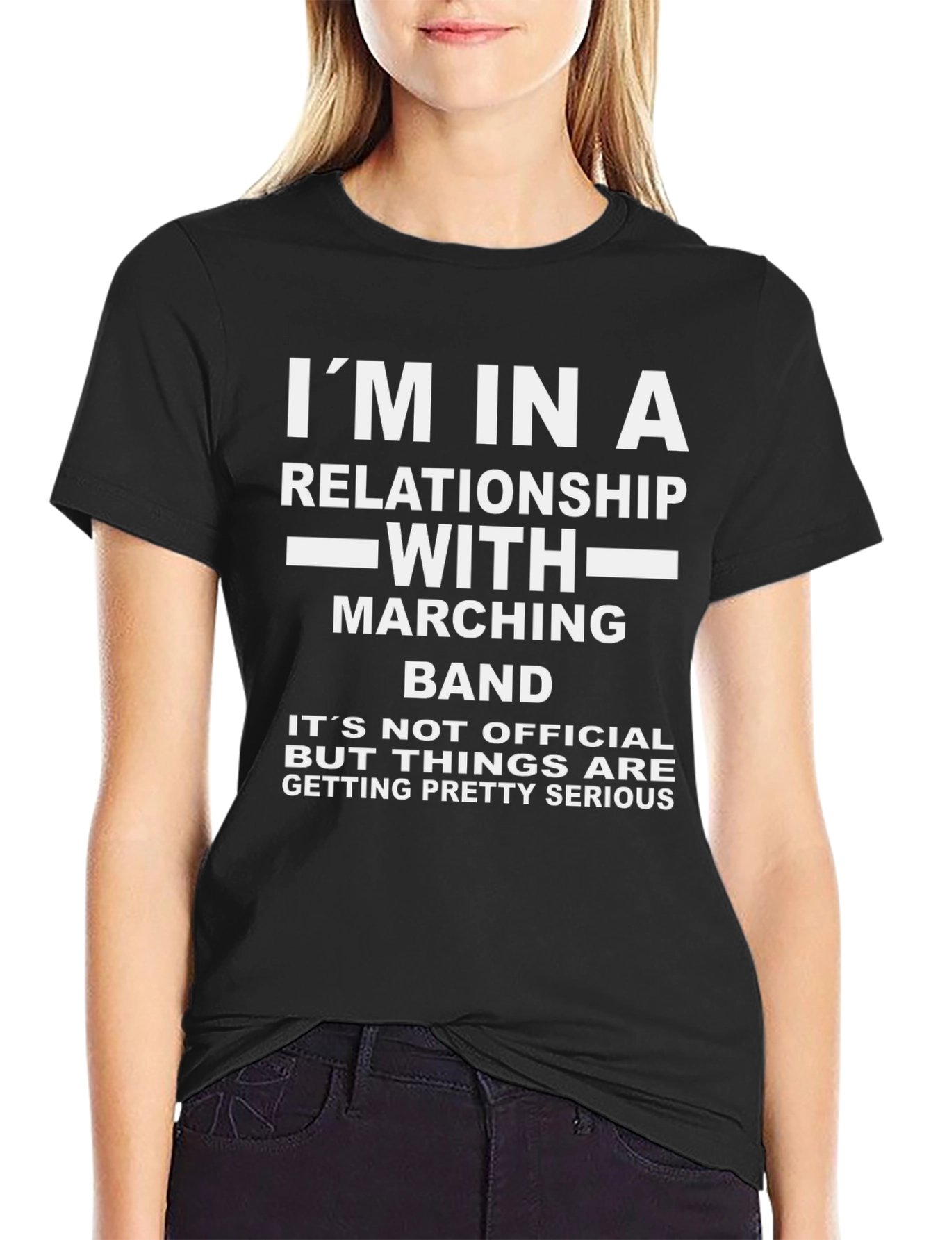 Black Marching Band Relationship T-Shirt view 2