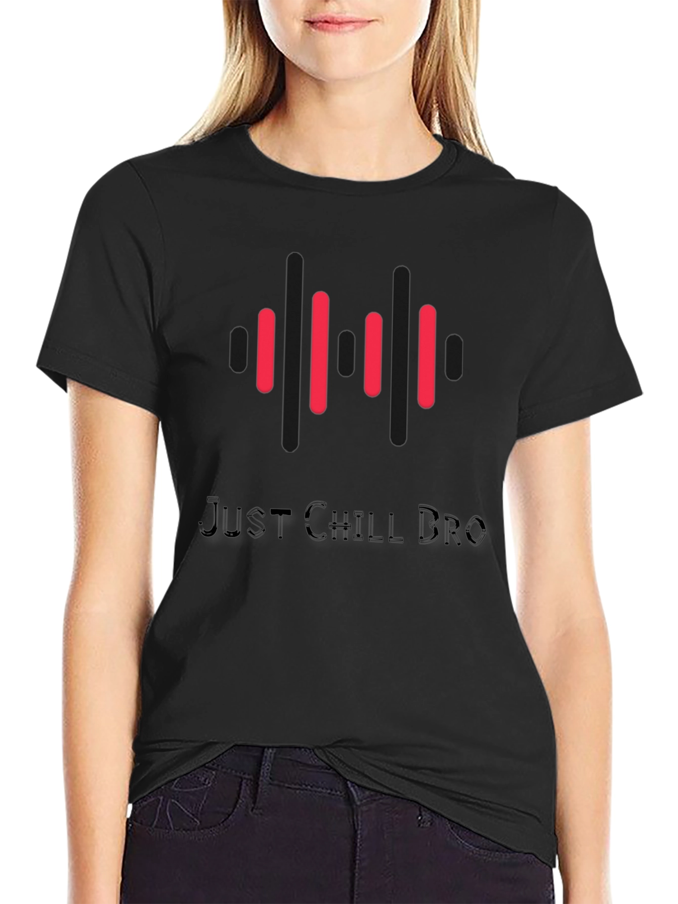 Black Chill Bro Graphic Tee - Cool & Casual view 2
