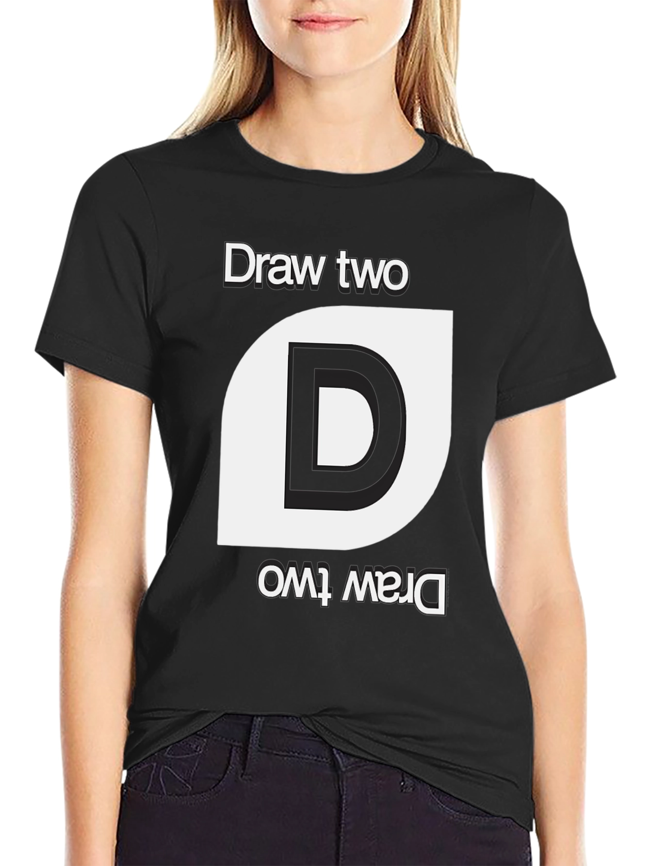 Black Draw Two Reversible T-Shirt view 2