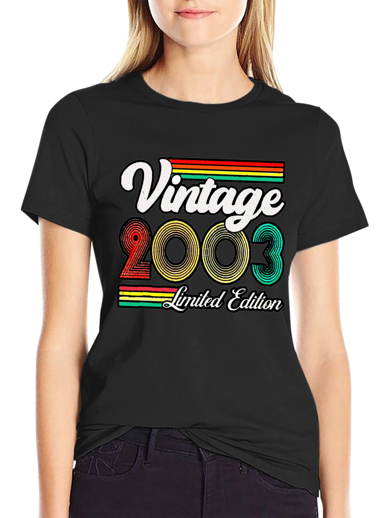 Black Vintage 2003 Limited Edition Graphic T-Shirt view 2