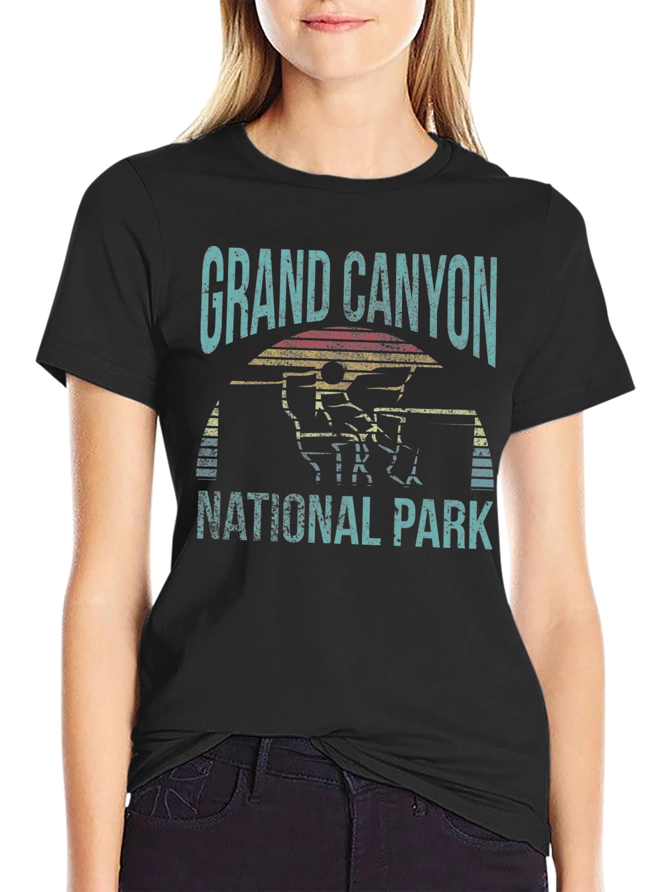 Black Grand Canyon National Park Black T-Shirt view 2