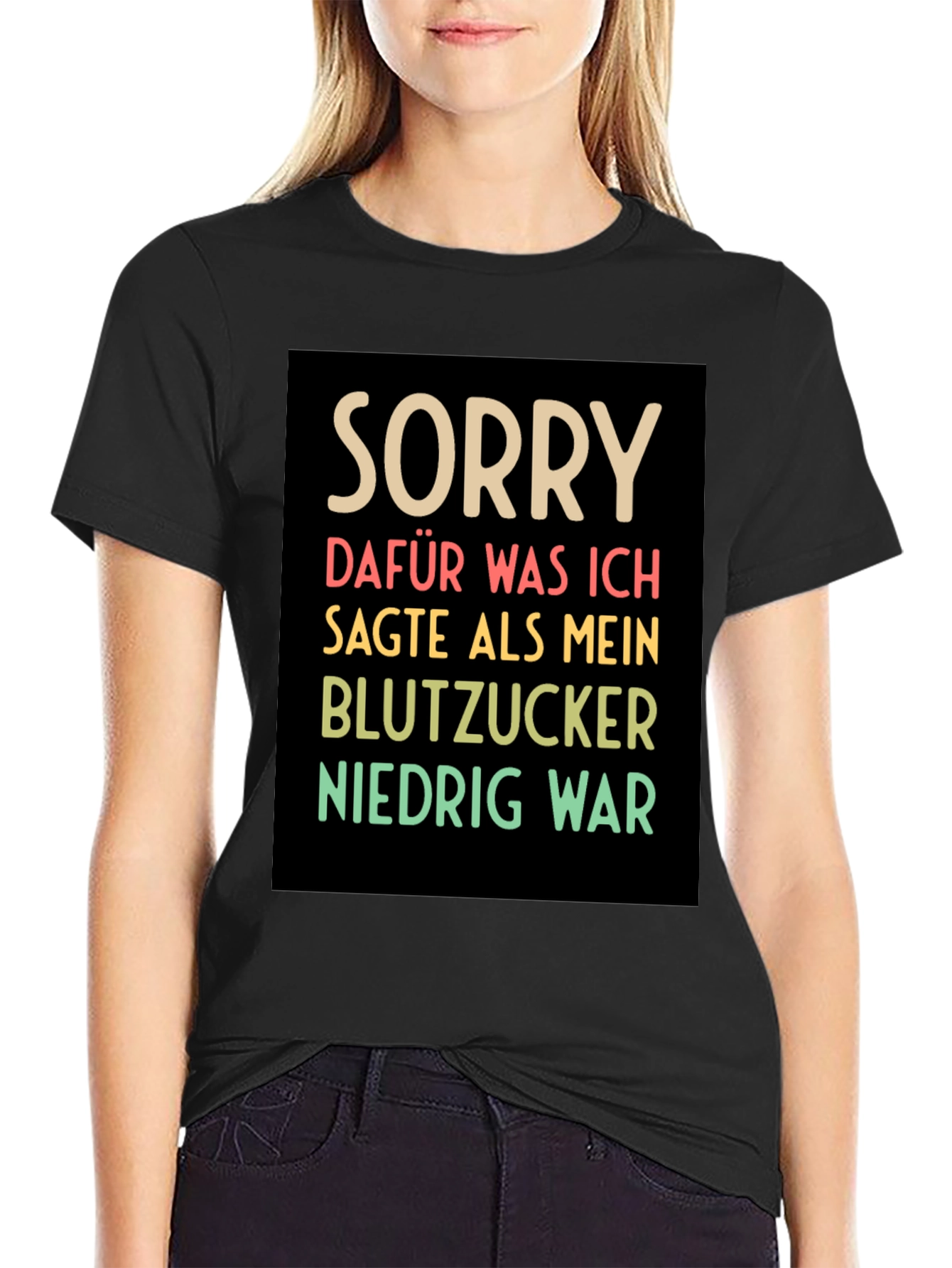 Funny German Diabetes T-Shirt - "Sorry for what I said!" - 2