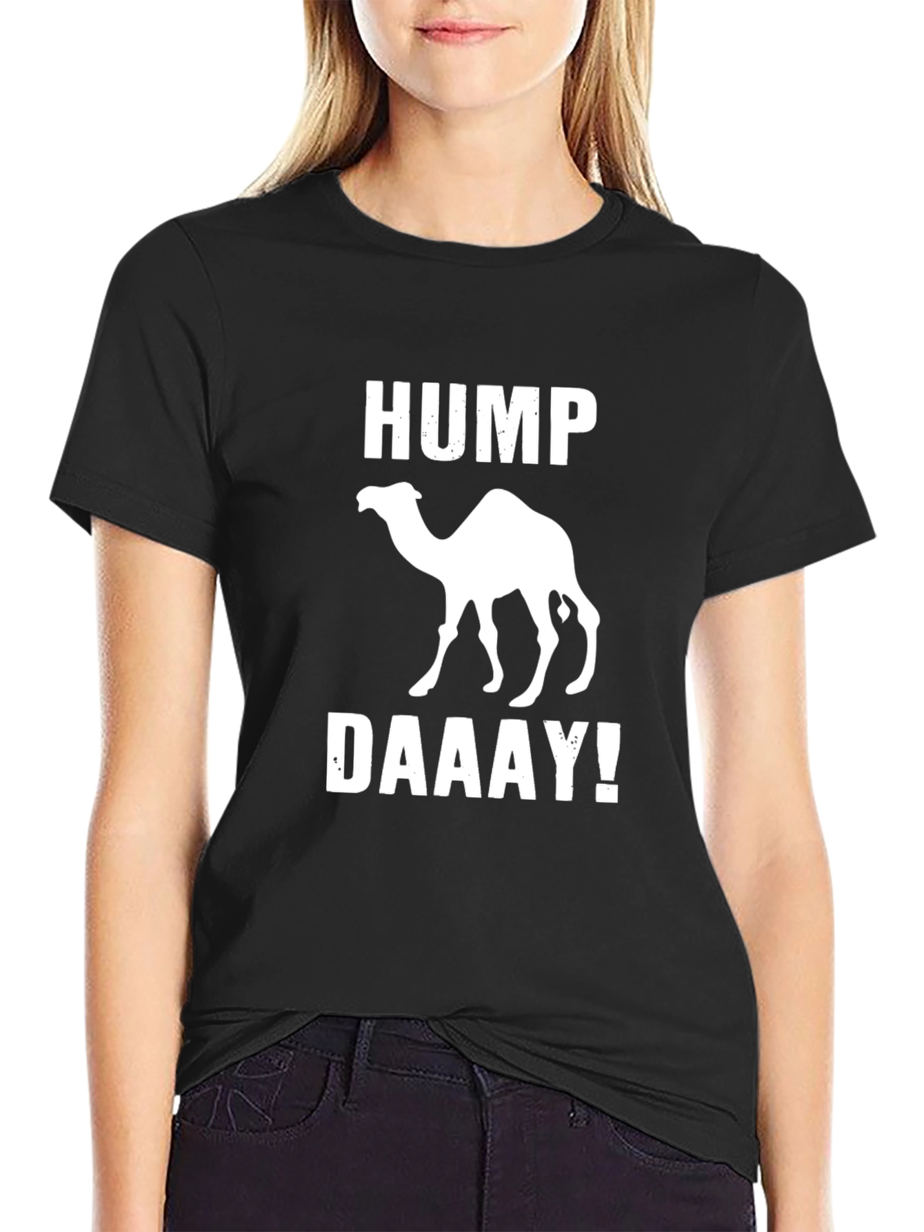 Black Hump Daaay T-Shirt - Funny Camel Design view 2