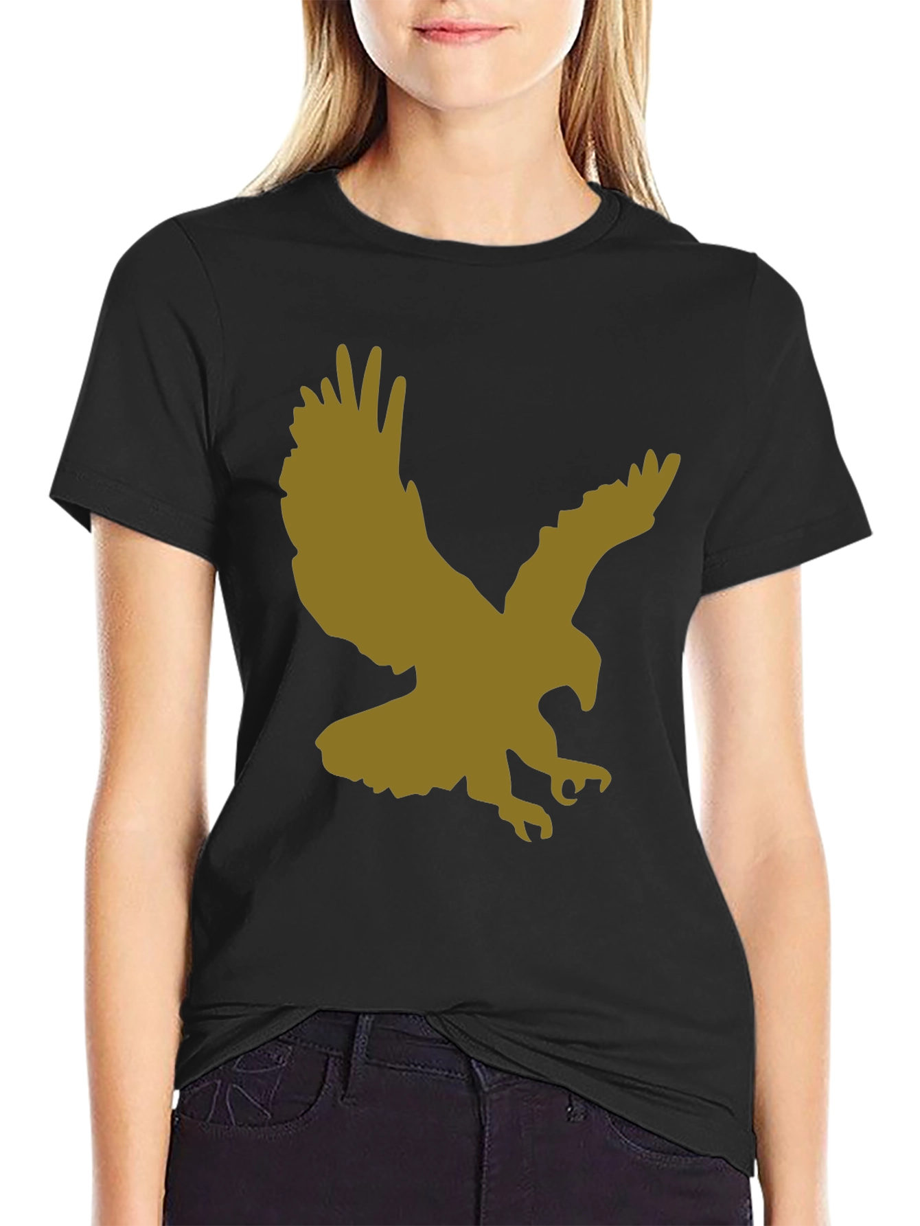 Black Eagle Graphic Black T-Shirt view 2