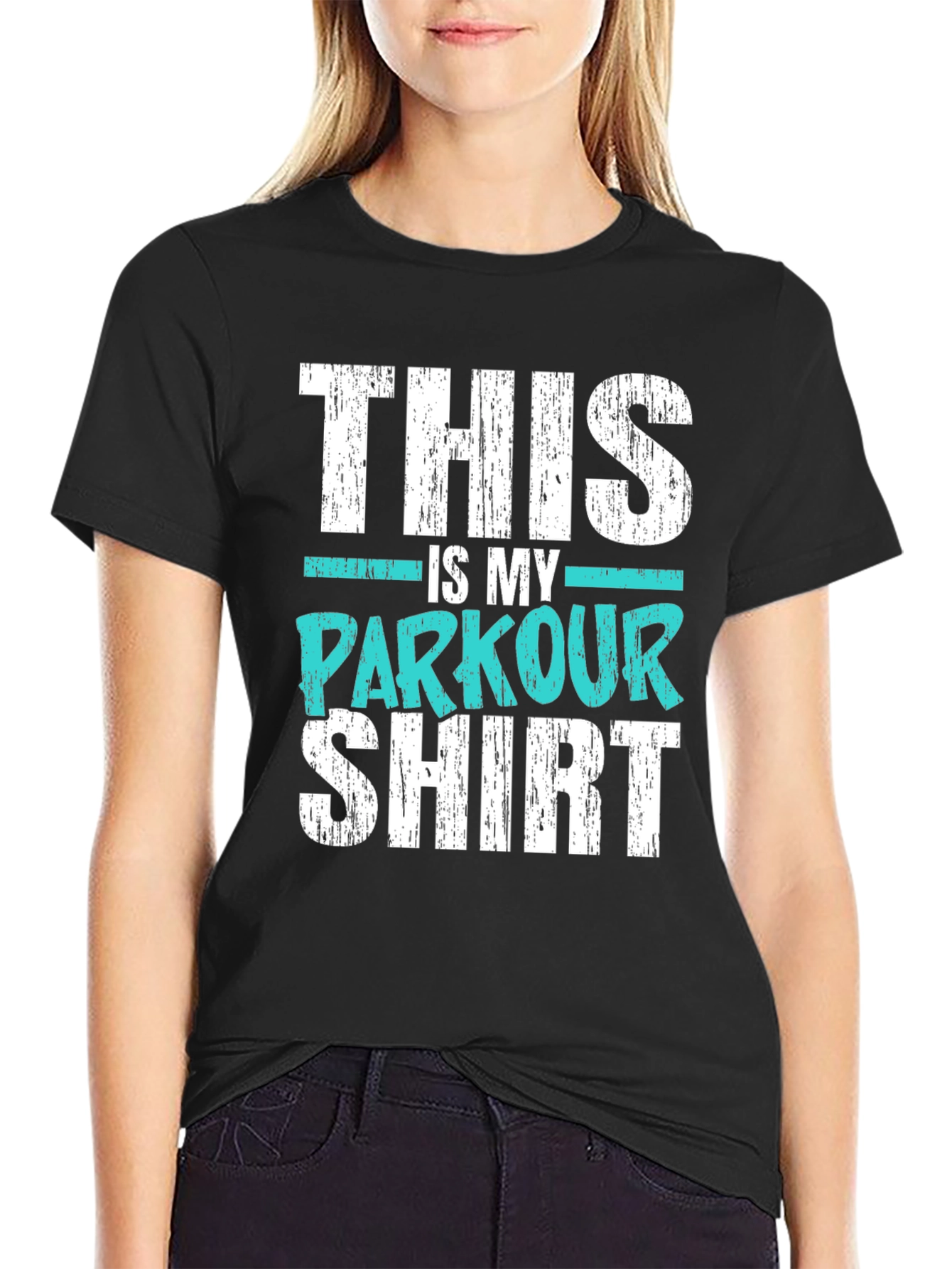 Black This is My Parkour Shirt - Black Graphic Tee view 2