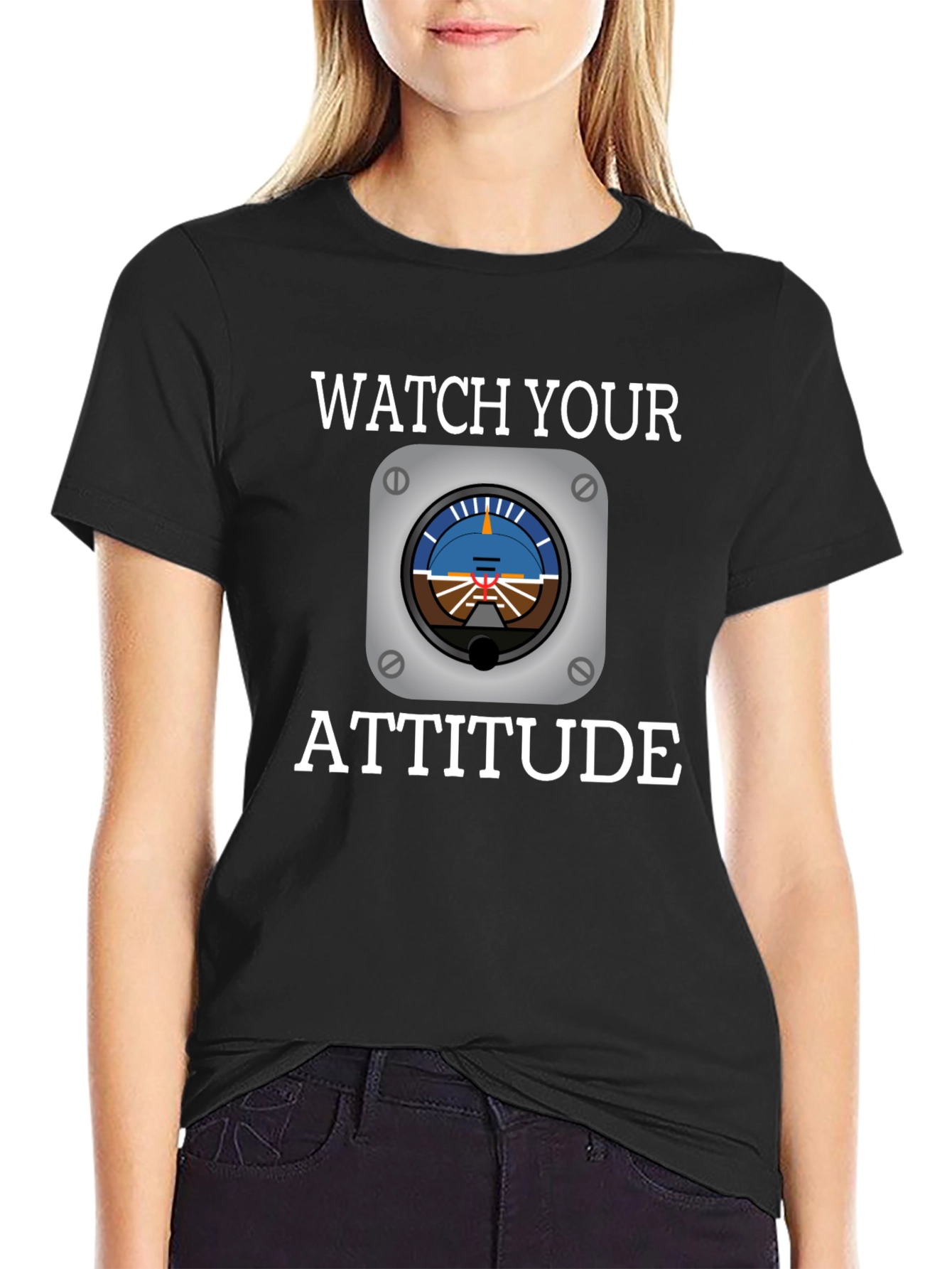 Black Watch Your Attitude Pilot T-Shirt view 2
