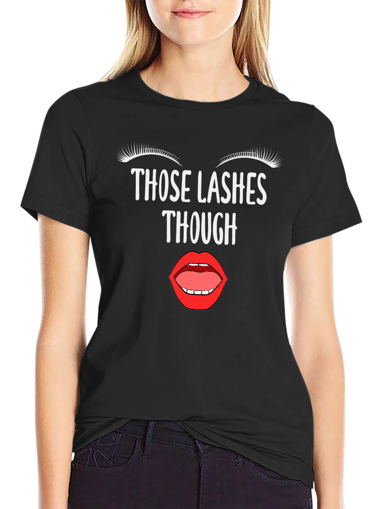 Black Lashes Though Graphic Tee - Unisex Fashion view 2