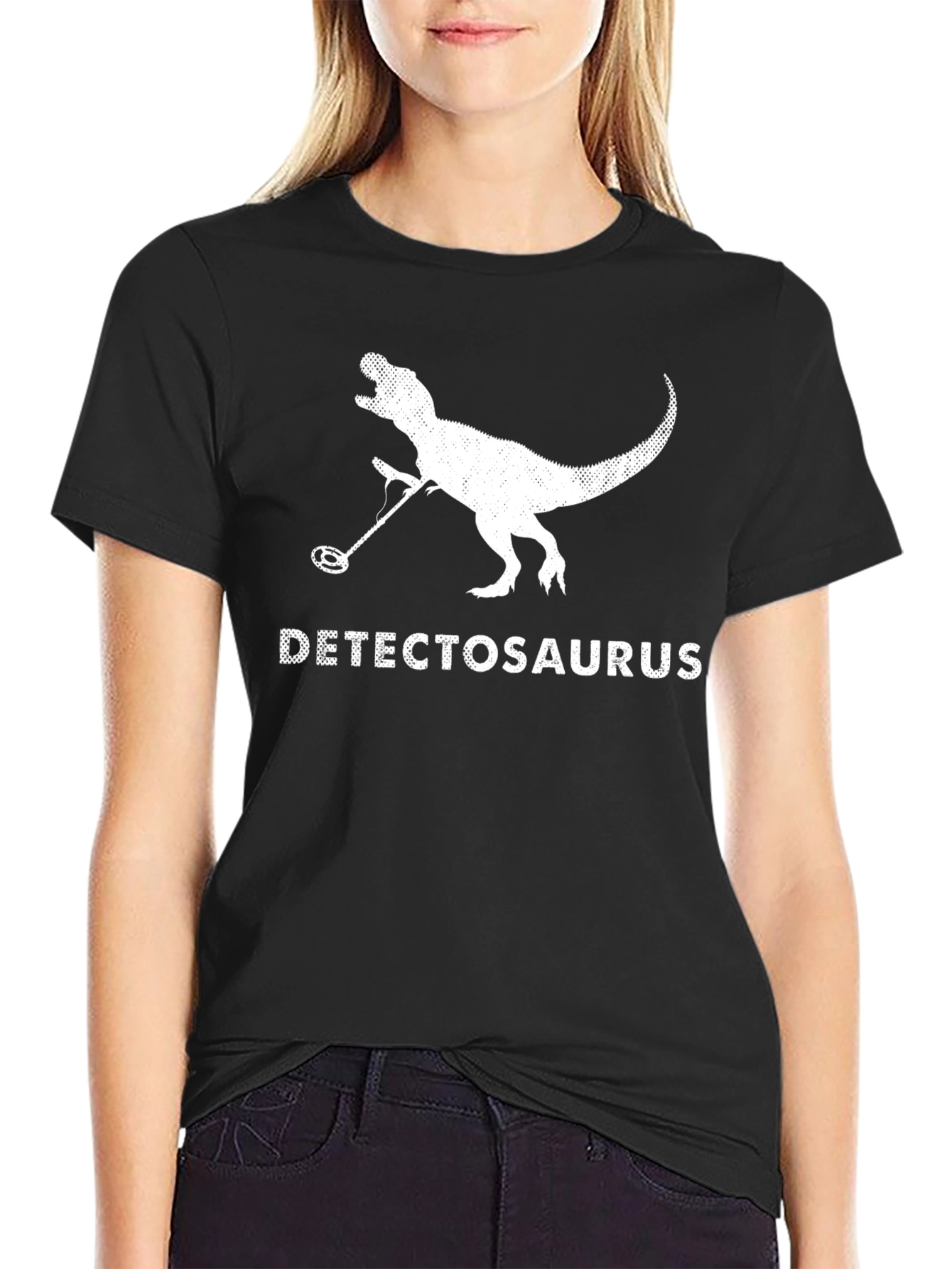 Detectosaurus T-Shirt - Funny Dinosaur Metal Detector Tee - 2