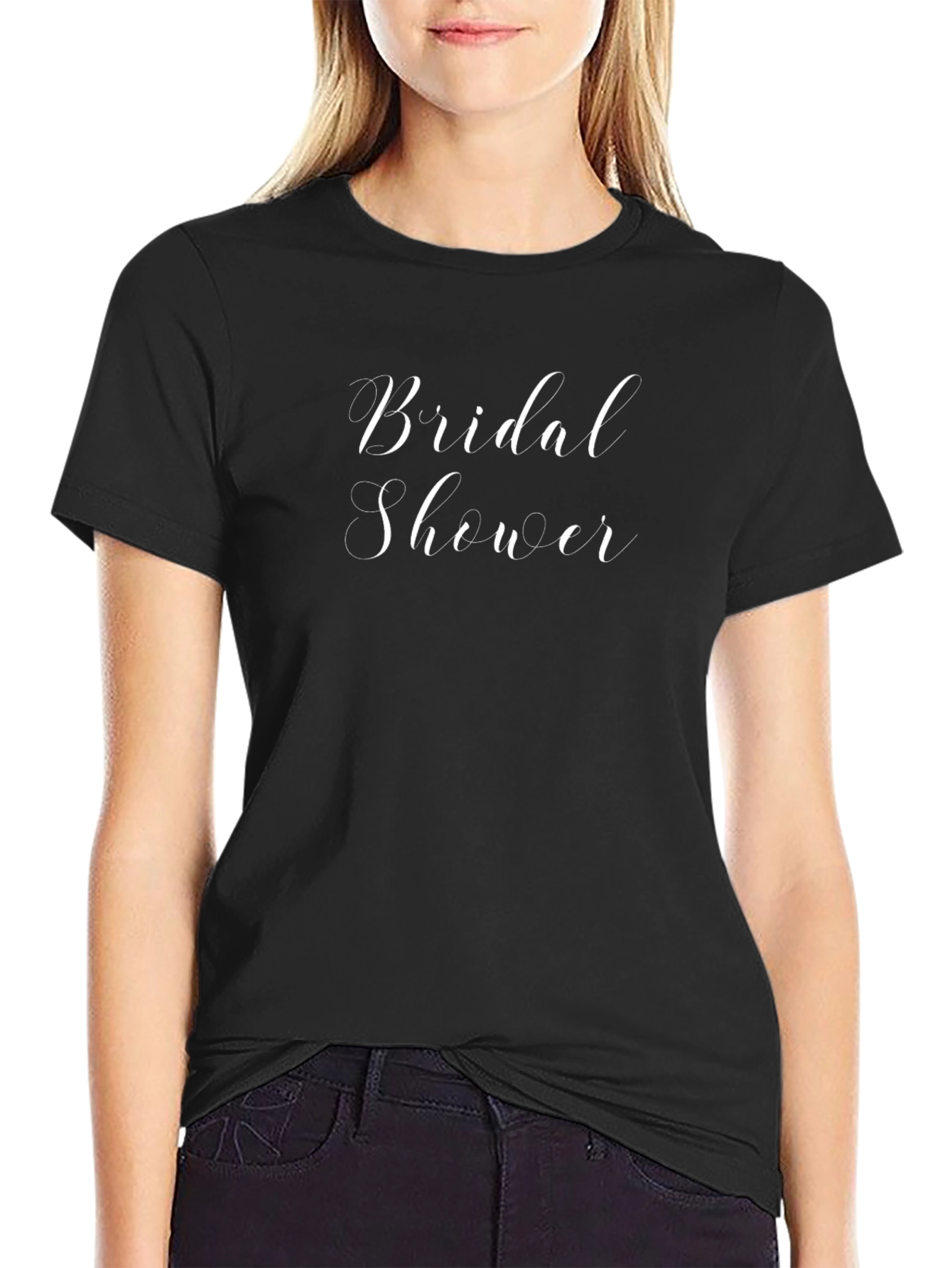Bridal Shower T-Shirt - Elegant Script Design - 2