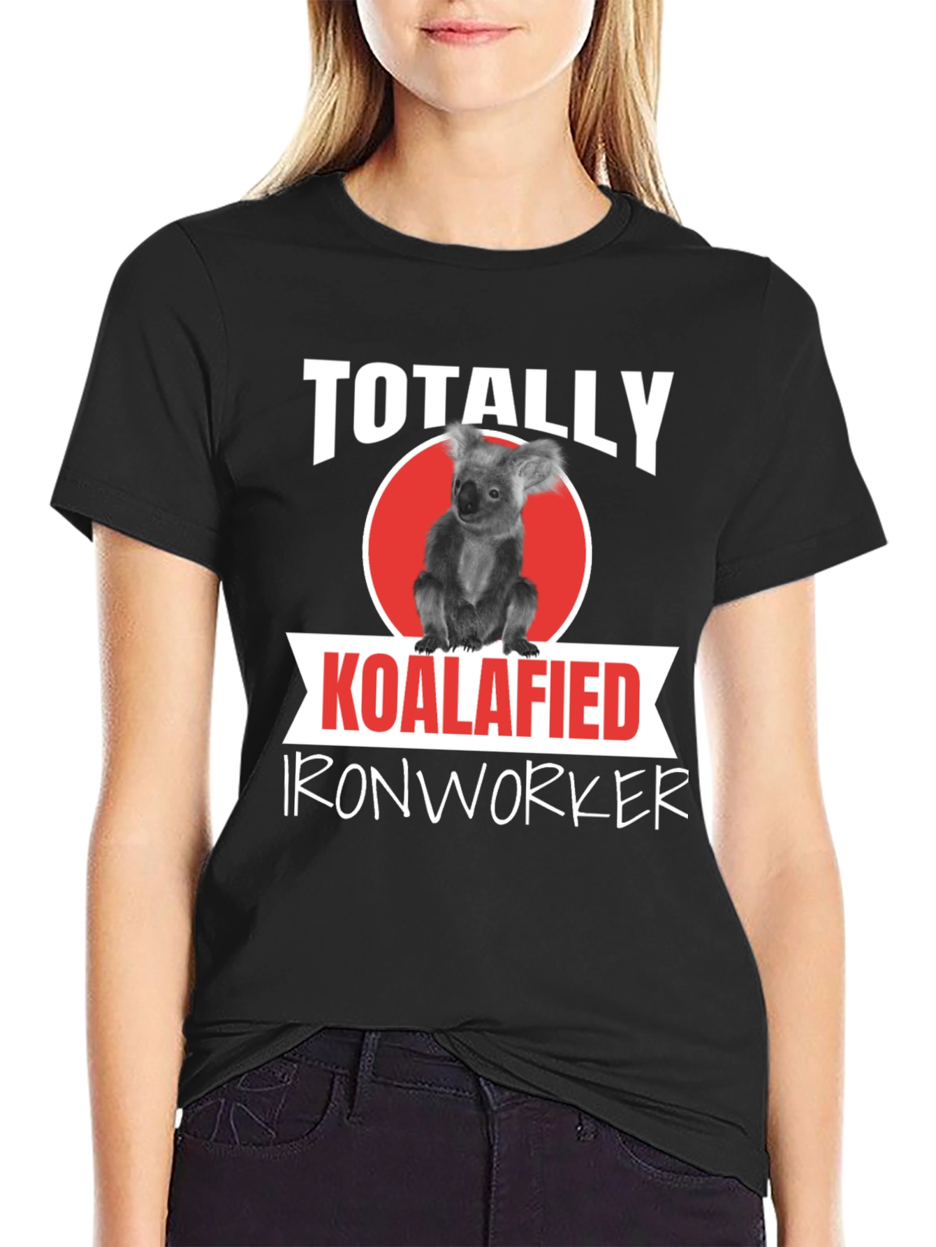 Black Koalafied Ironworker Graphic Tee view 2