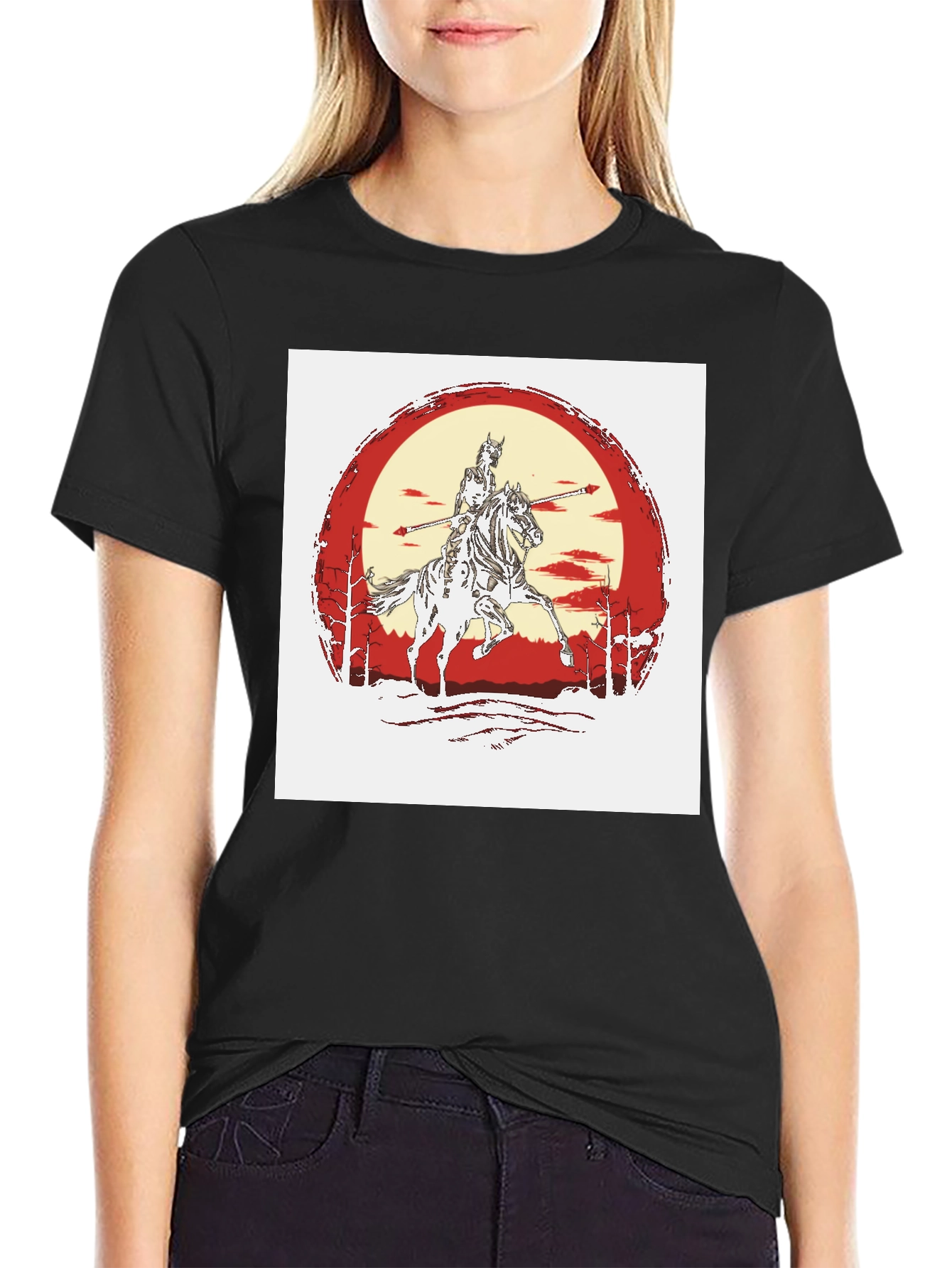 Knight Horseman Black T-Shirt - 2