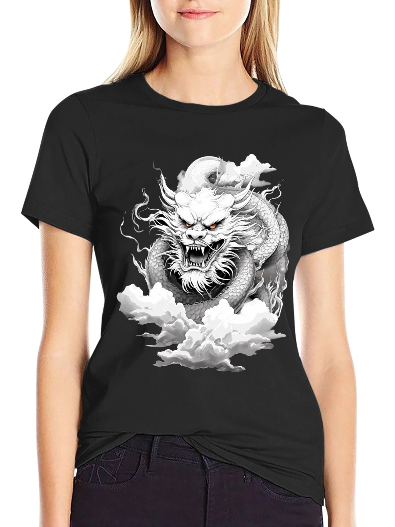 Black Dragon Graphic Tee - Black view 2
