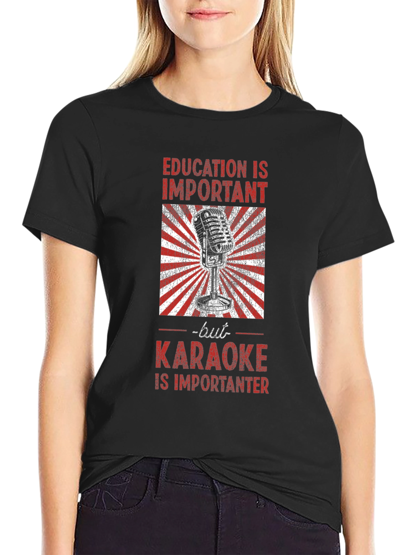 Black Karaoke is Importanter T-Shirt view 2