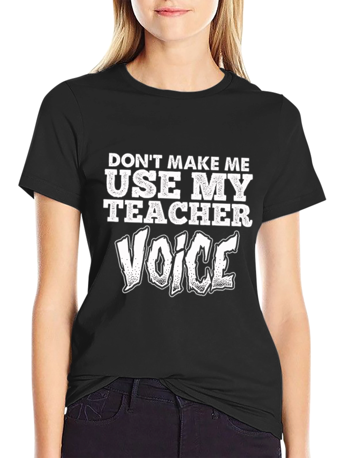 Black Teacher Voice T-Shirt view 2