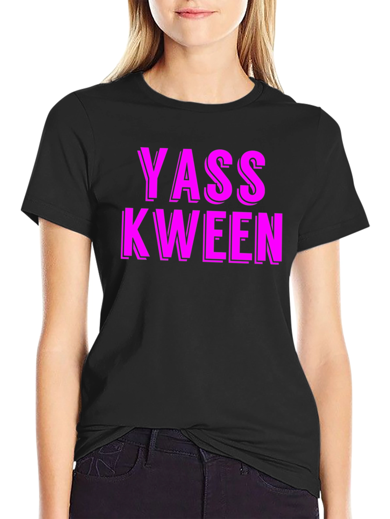 Black Yass Kween Graphic Tee - Black view 2
