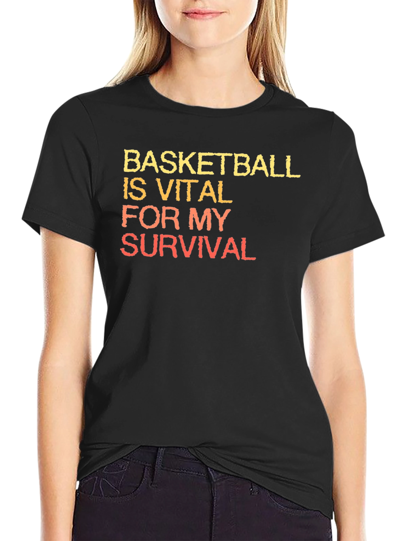 Black Basketball is Vital T-Shirt view 2