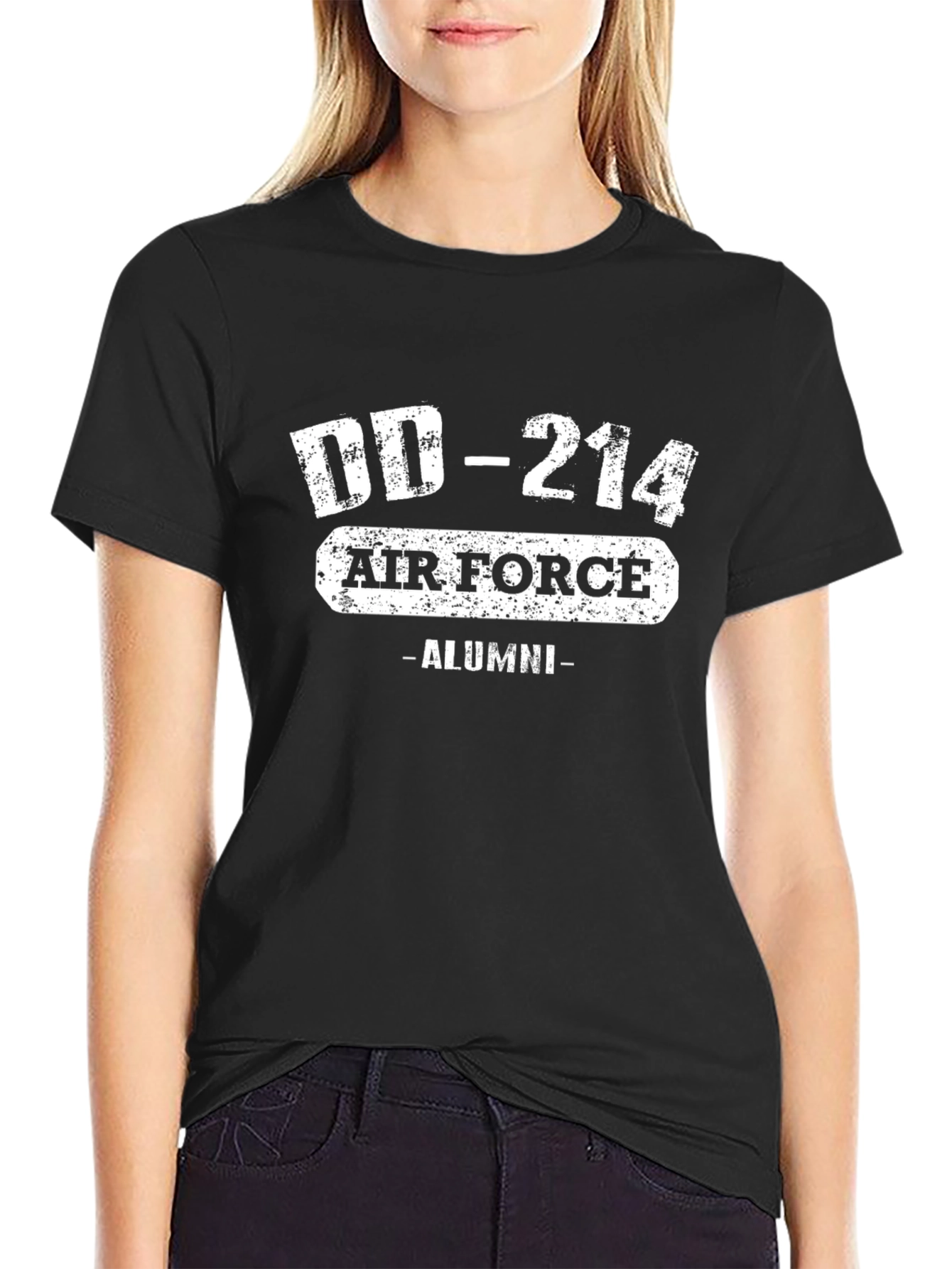 Air Force Alumni DD-214 Black T-Shirt - 2