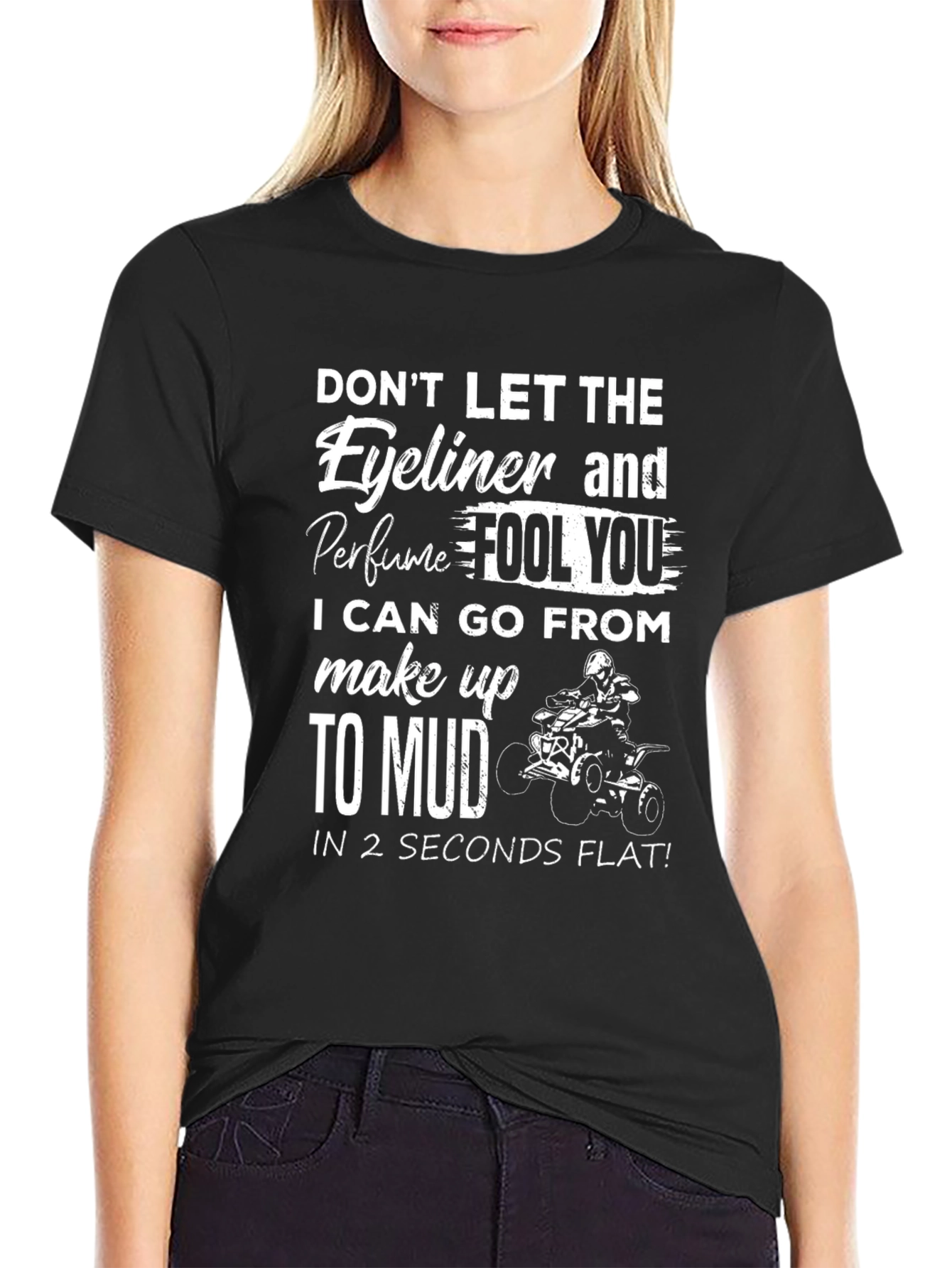 Black Eyeliner & Perfume Mudding T-Shirt view 2