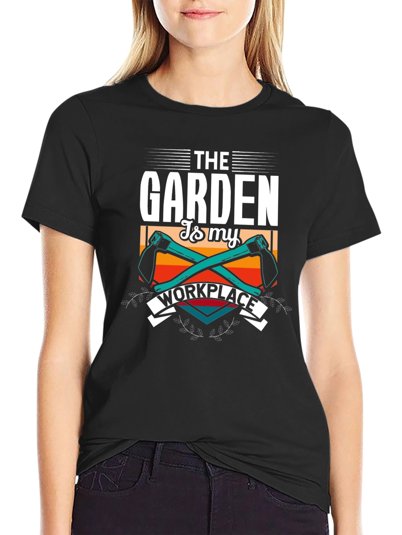 Black Gardening is My Workplace T-Shirt view 2