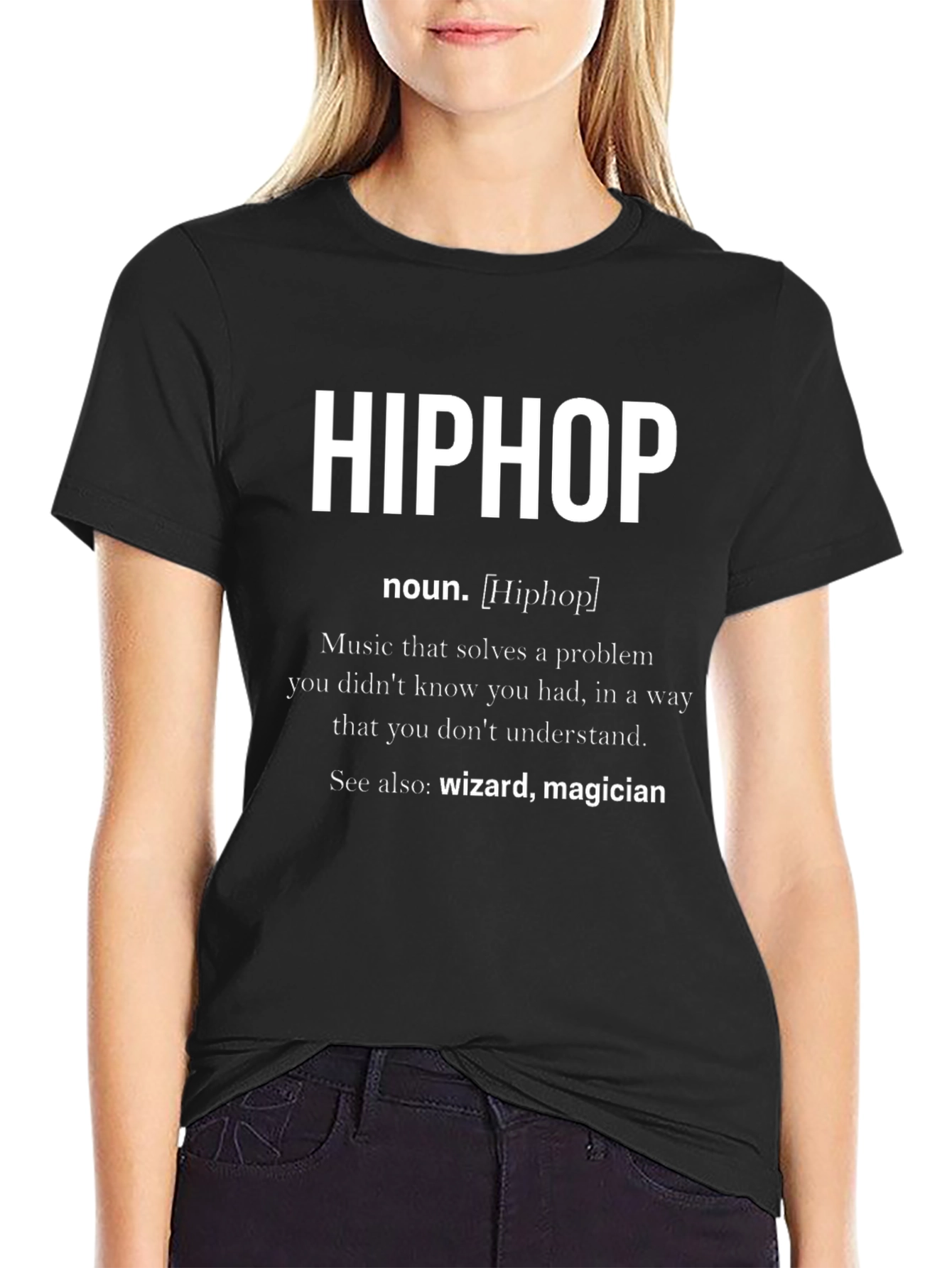 Black Hip Hop Definition T-Shirt view 2