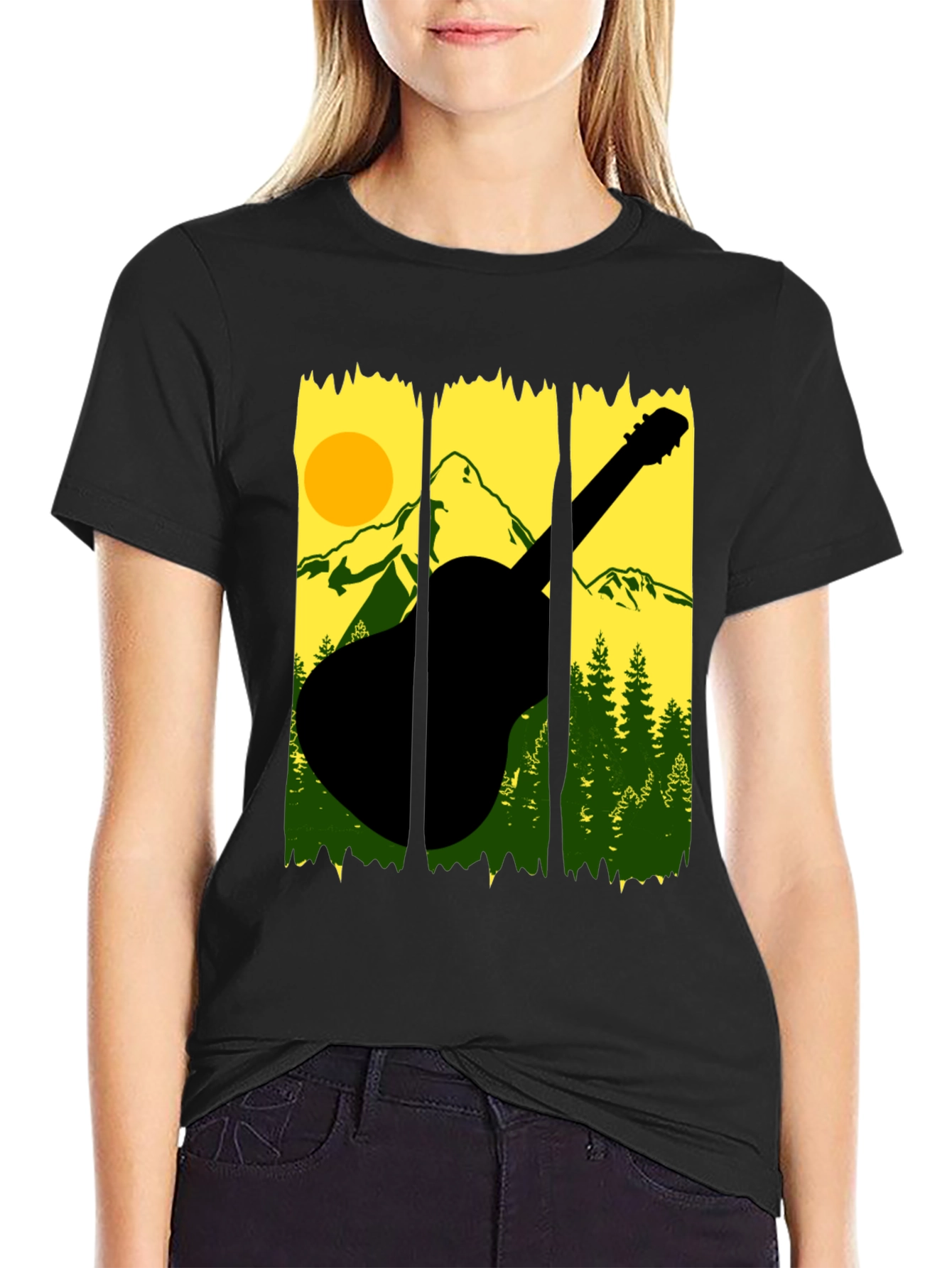 Black Mountain Guitar Graphic Tee view 2