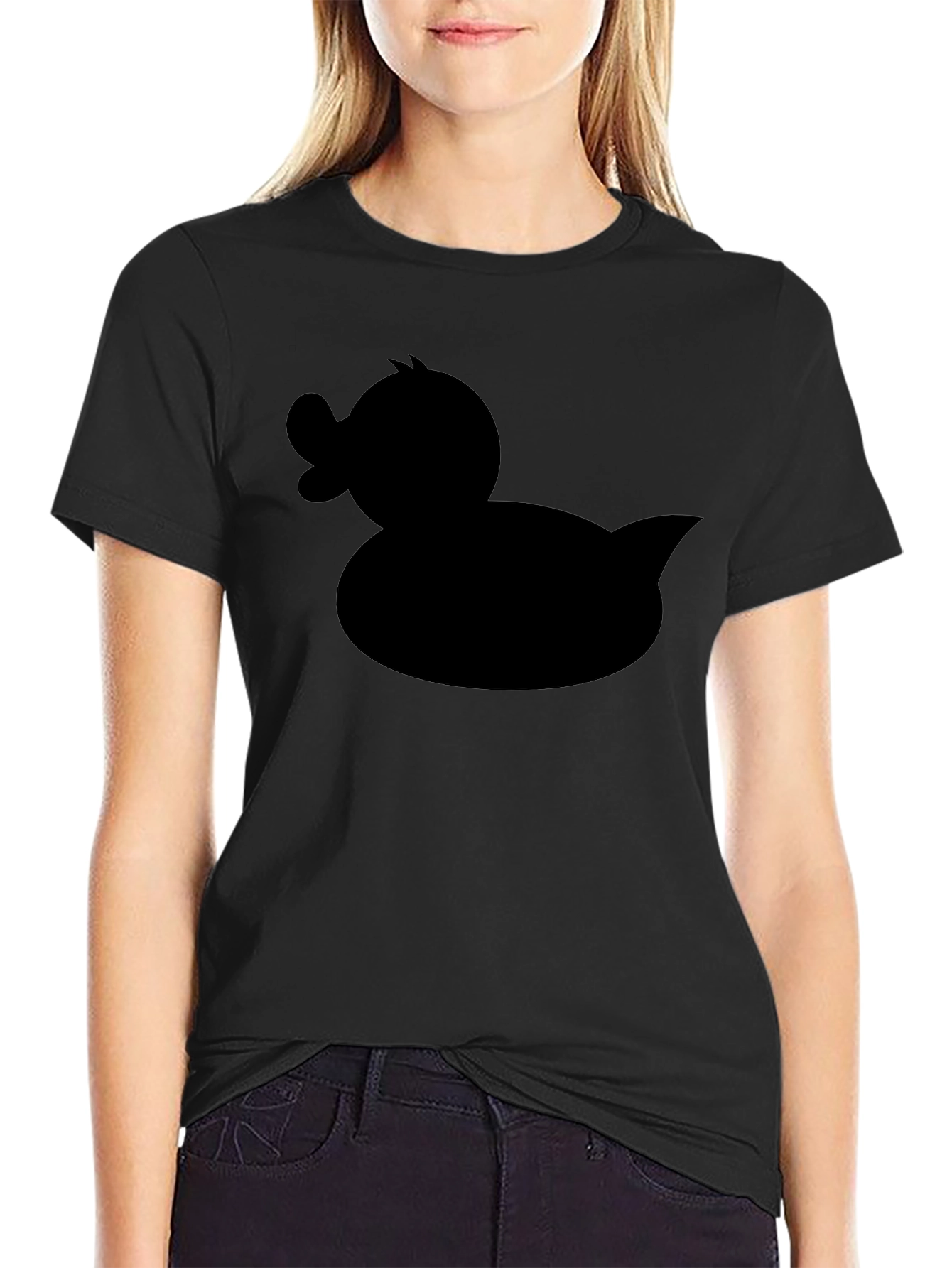 Black Duck Silhouette Black T-Shirt view 2