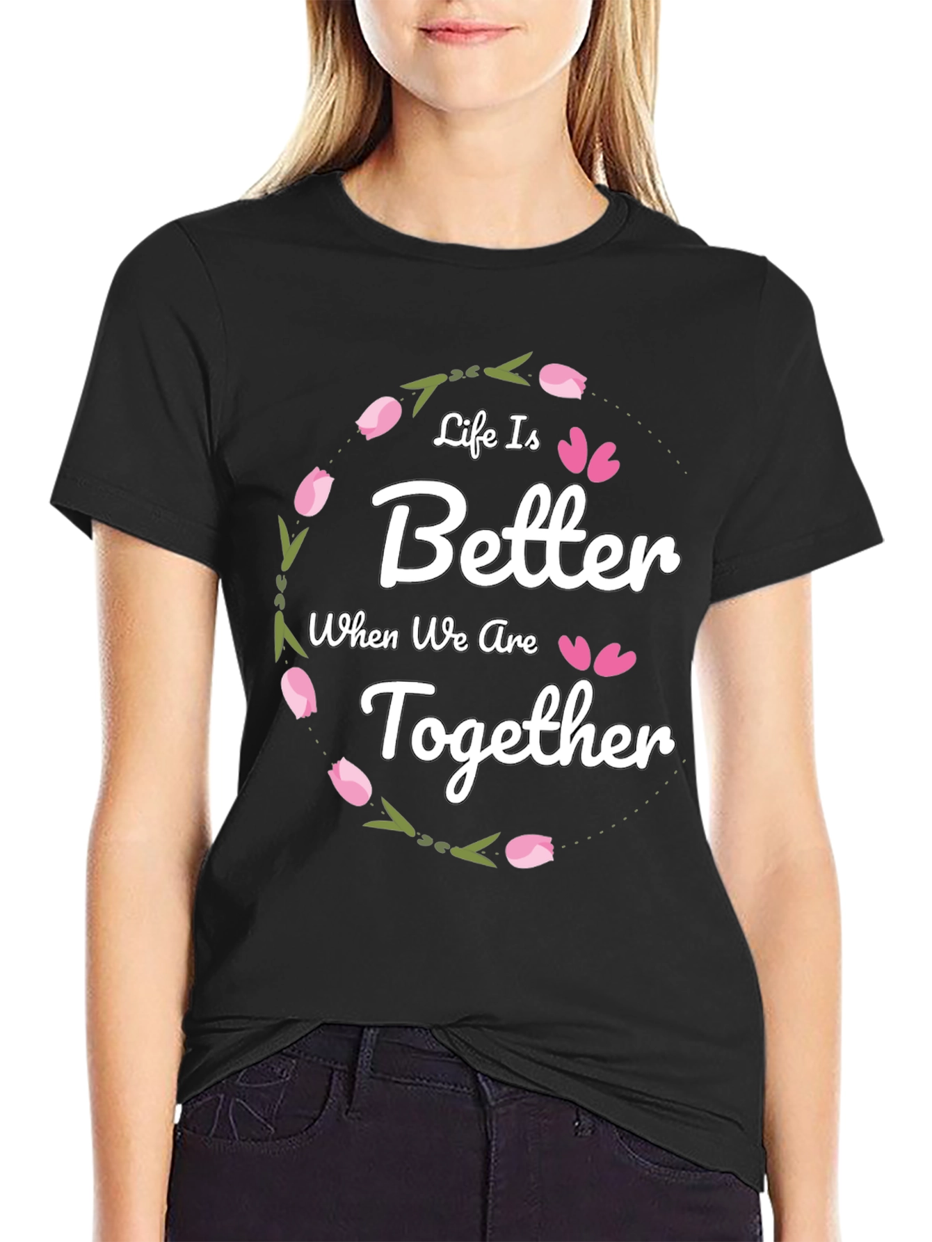 Black Life Is Better Together Graphic Tee view 2