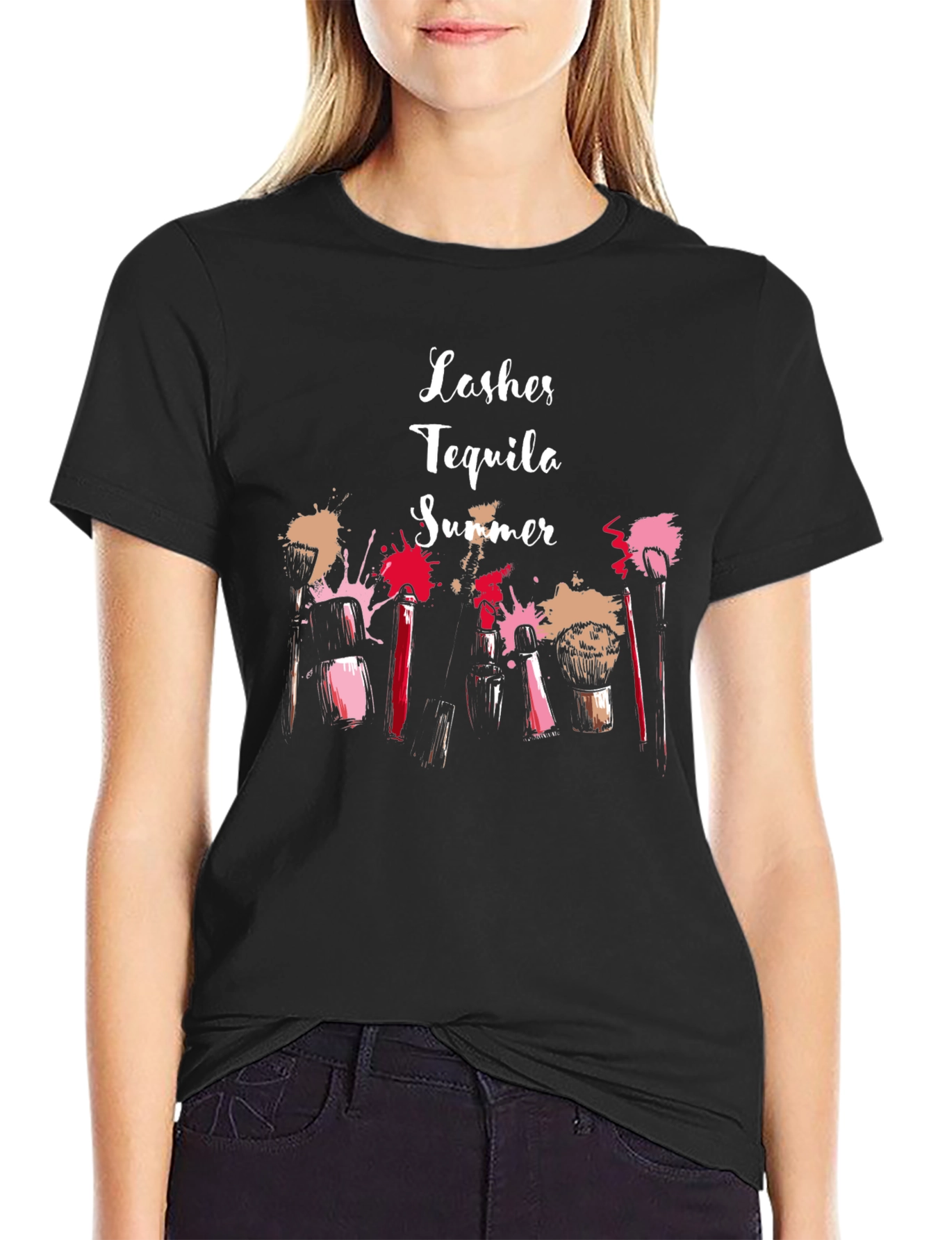 Black Lashes Tequila Summer Graphic Tee - Unisex view 2
