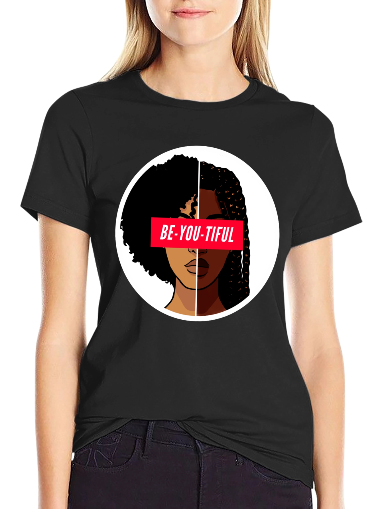 Black Be-YOU-tiful Graphic Tee - Black view 2