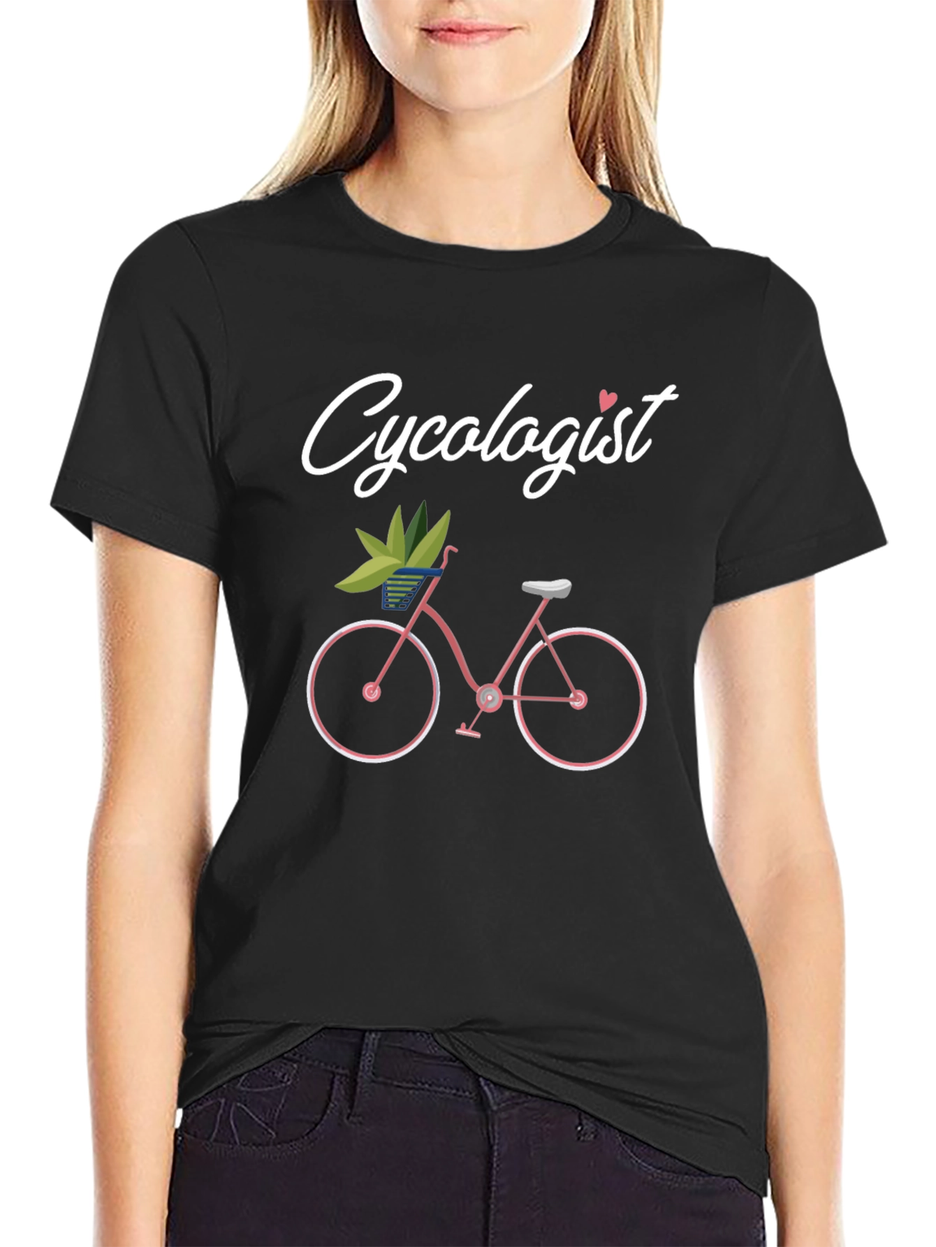 Black Cyclologist Graphic Tee - Black Cotton T-Shirt view 2