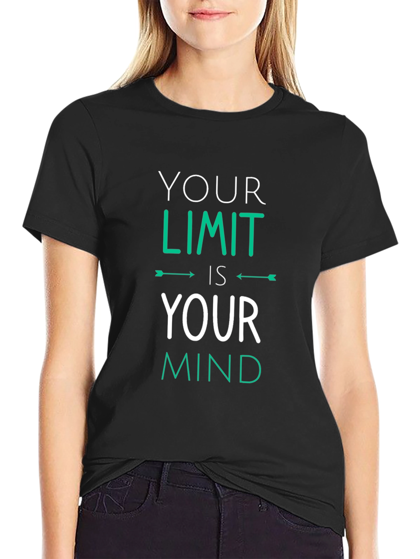 Motivational 'Your Limit' Graphic Tee - 2