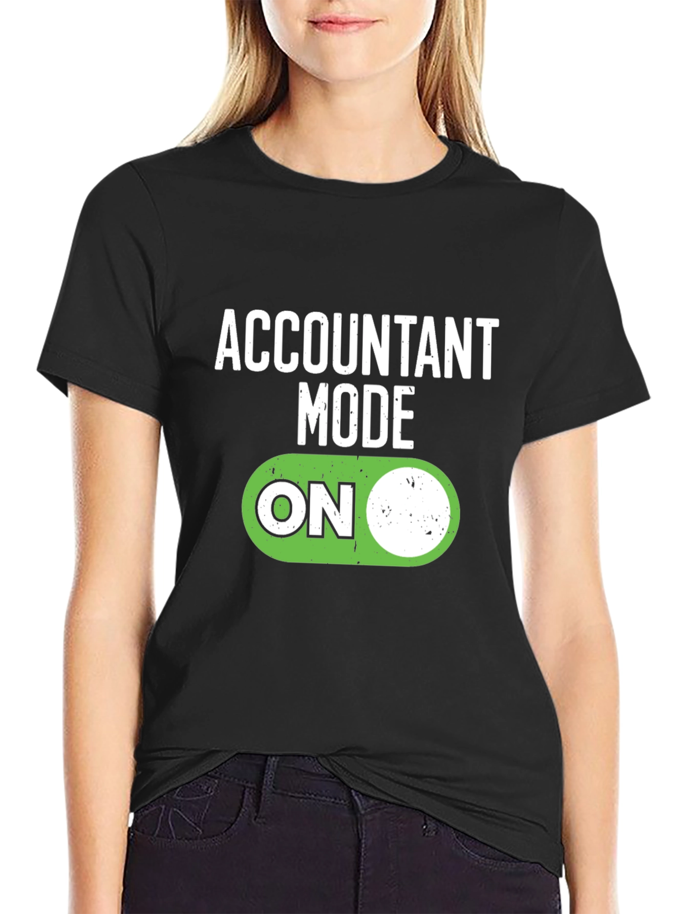Black Accountant Mode On T-Shirt view 2