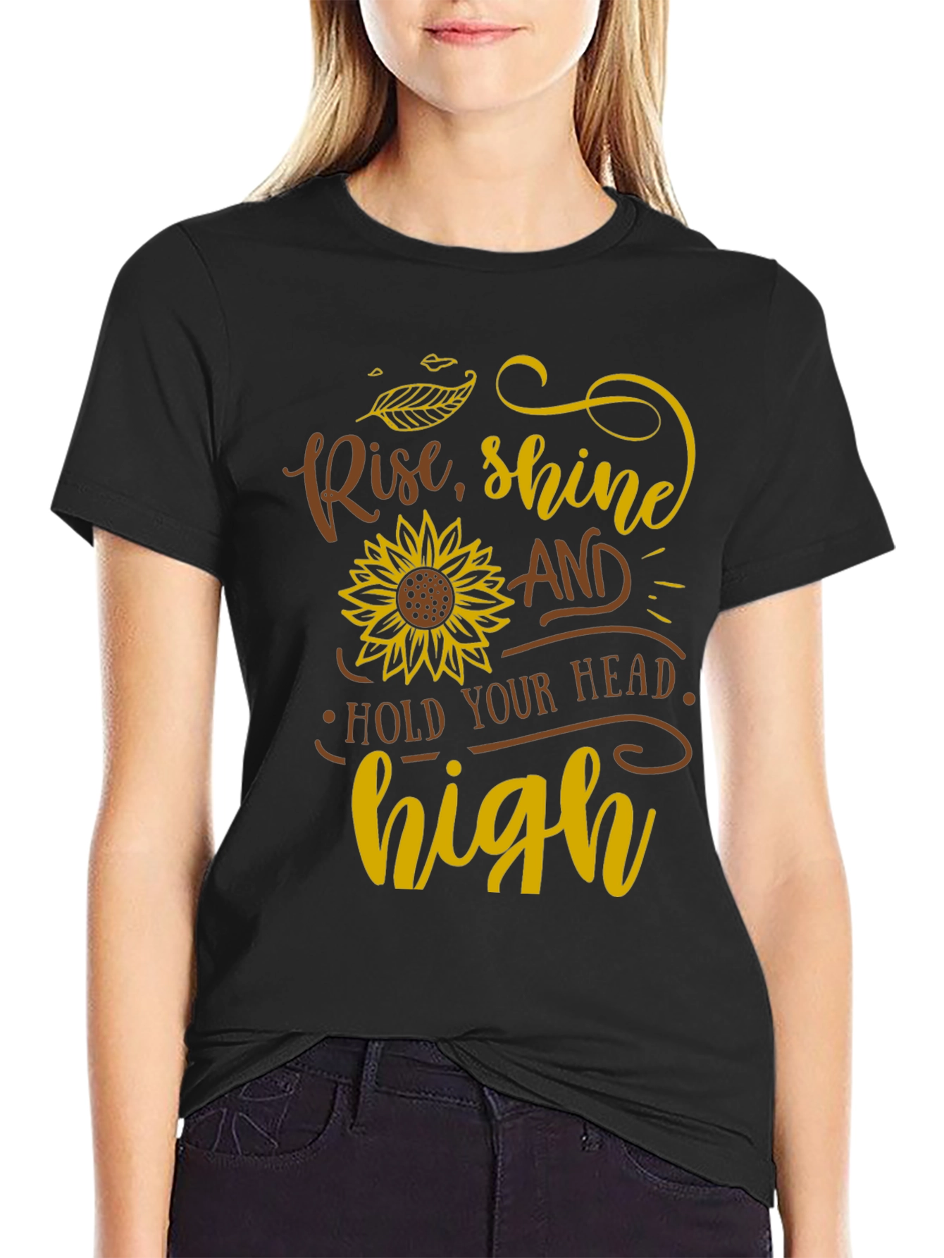 Black Rise, Shine, Hold Your Head High T-Shirt view 2